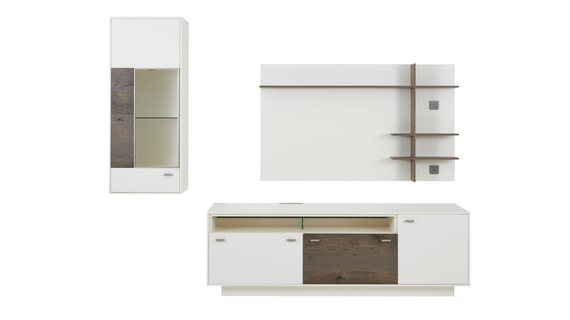 wohnwand nussbaum furniert, interliving wohnzimmer serie 2101 – wohnkombination, weiße, Design ideen