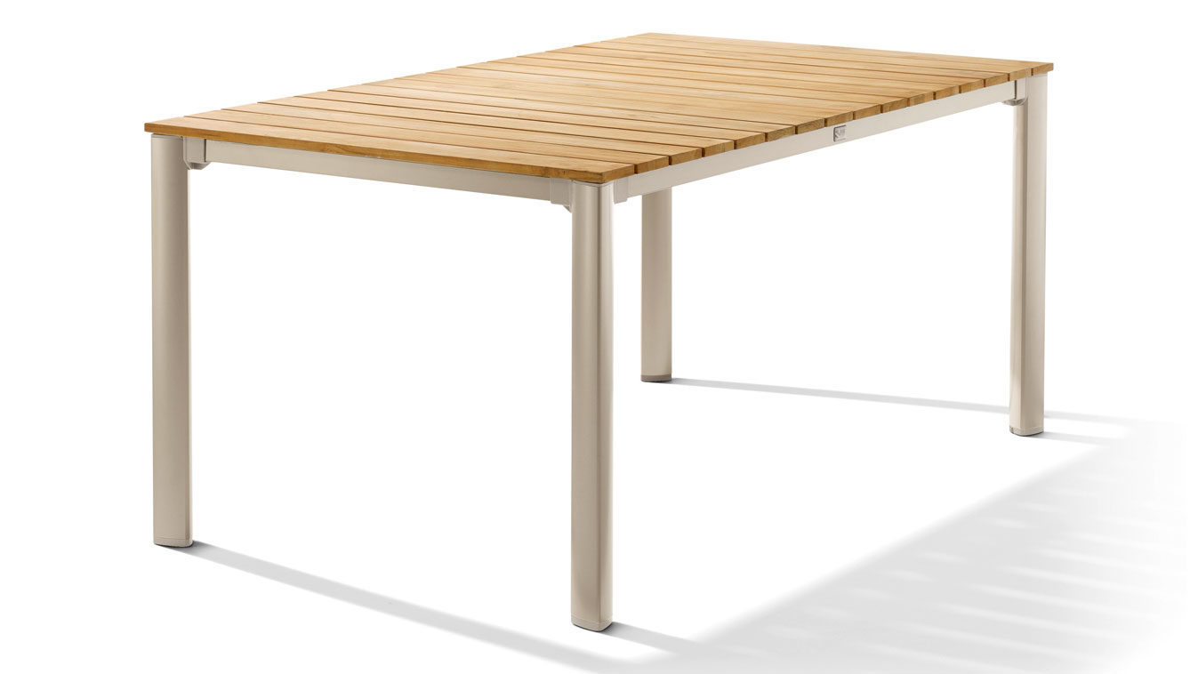 Sieger Exclusiv Teak Loft Tisch Gartentisch 2780-03, Gestell Aluminium polyesterbeschichtet in Champagner, Tischplatte Teak-Holz Tischplatte holz natur
Tischplatte holz natur
Sieger Exclusiv Teak Loft Tisch Gartentisch 2780-03, Gestell Aluminium polyesterbeschichtet in Champagner, Tischplatte Teak-Holz