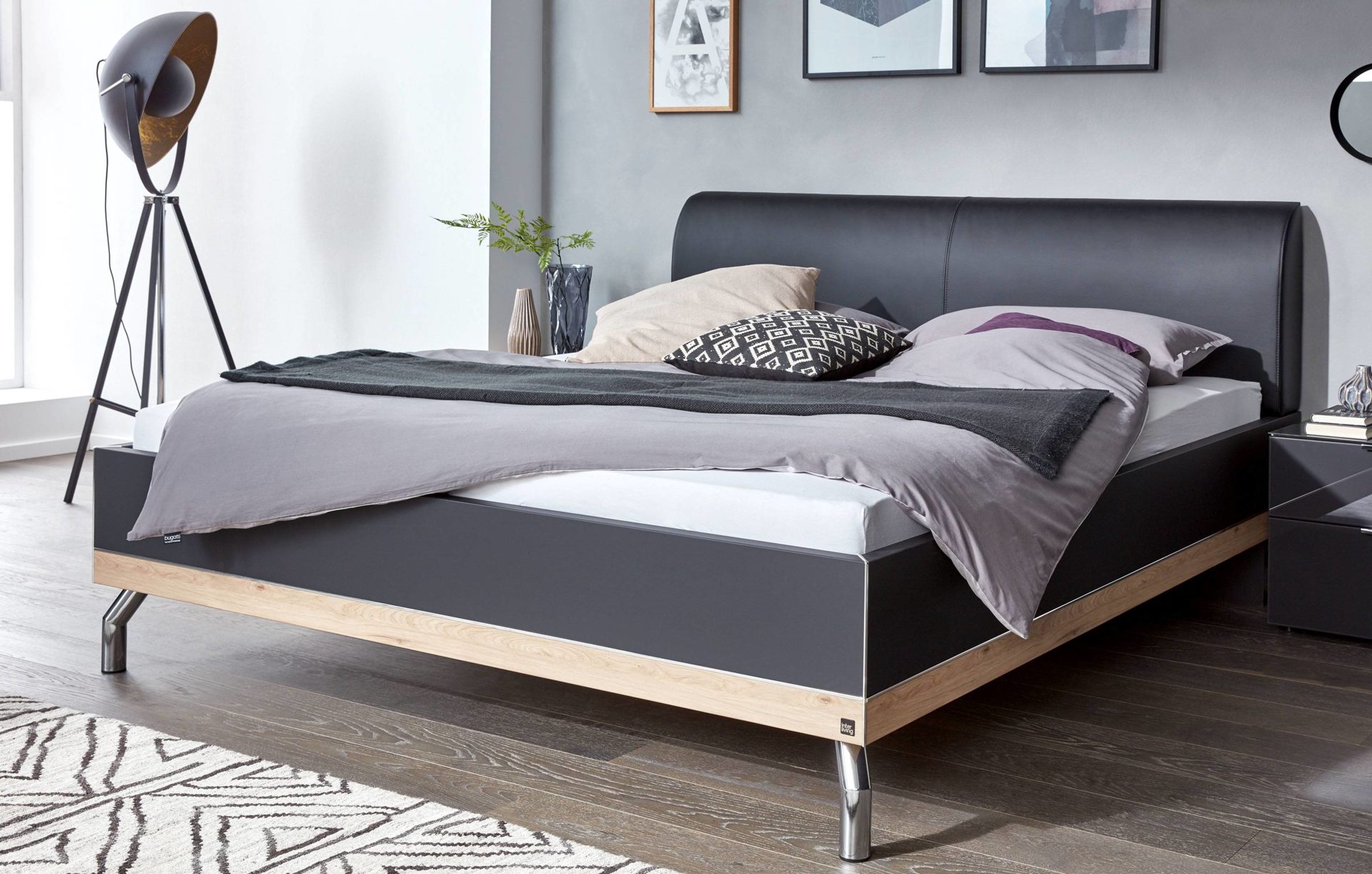 Interliving Schlafzimmer Serie 1010 Doppelbettgestell Basaltfarbene Bad Homburg Bei Frankfurt