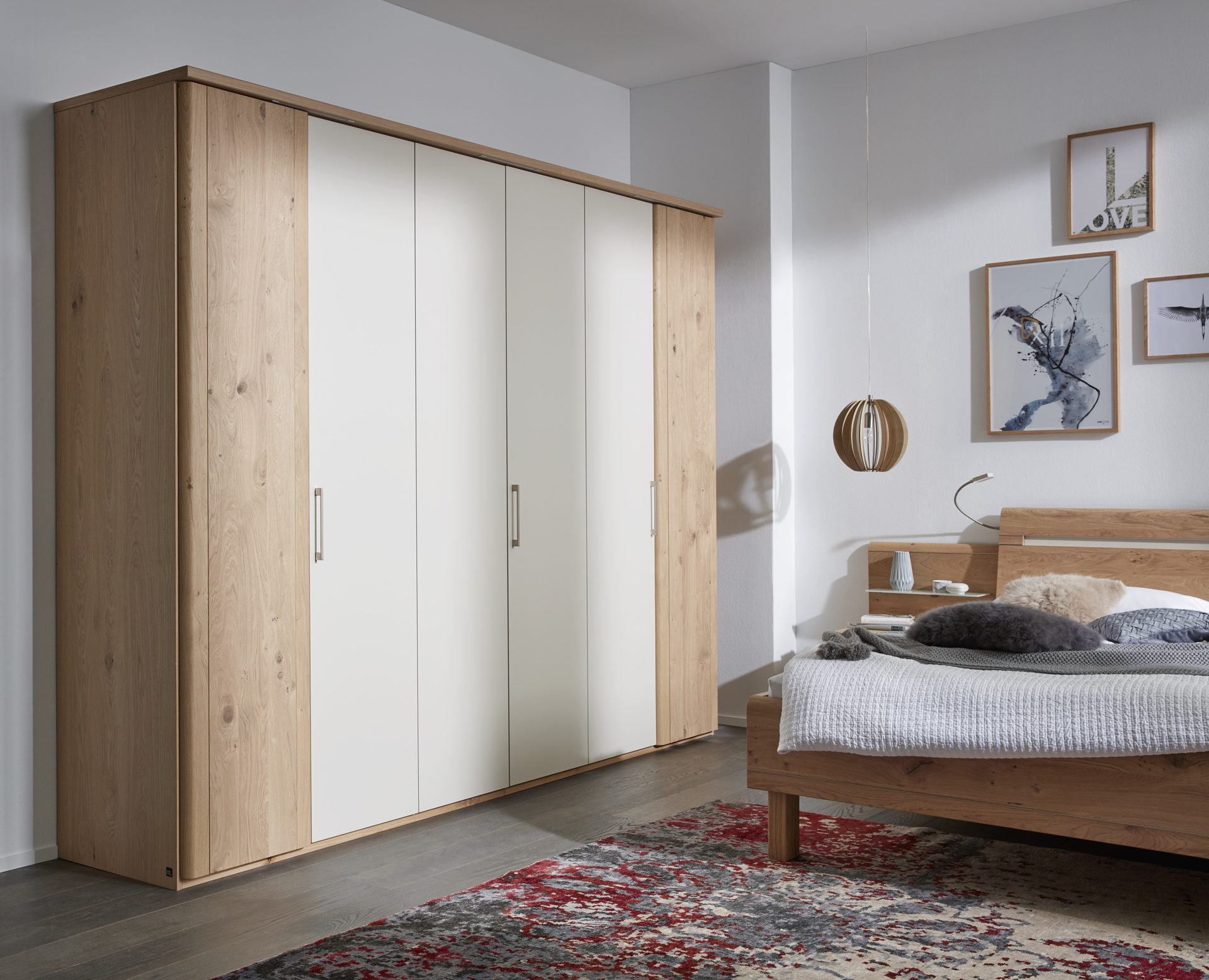Interliving Schlafzimmer Serie 1013 Kleiderschrank Sandfarbene