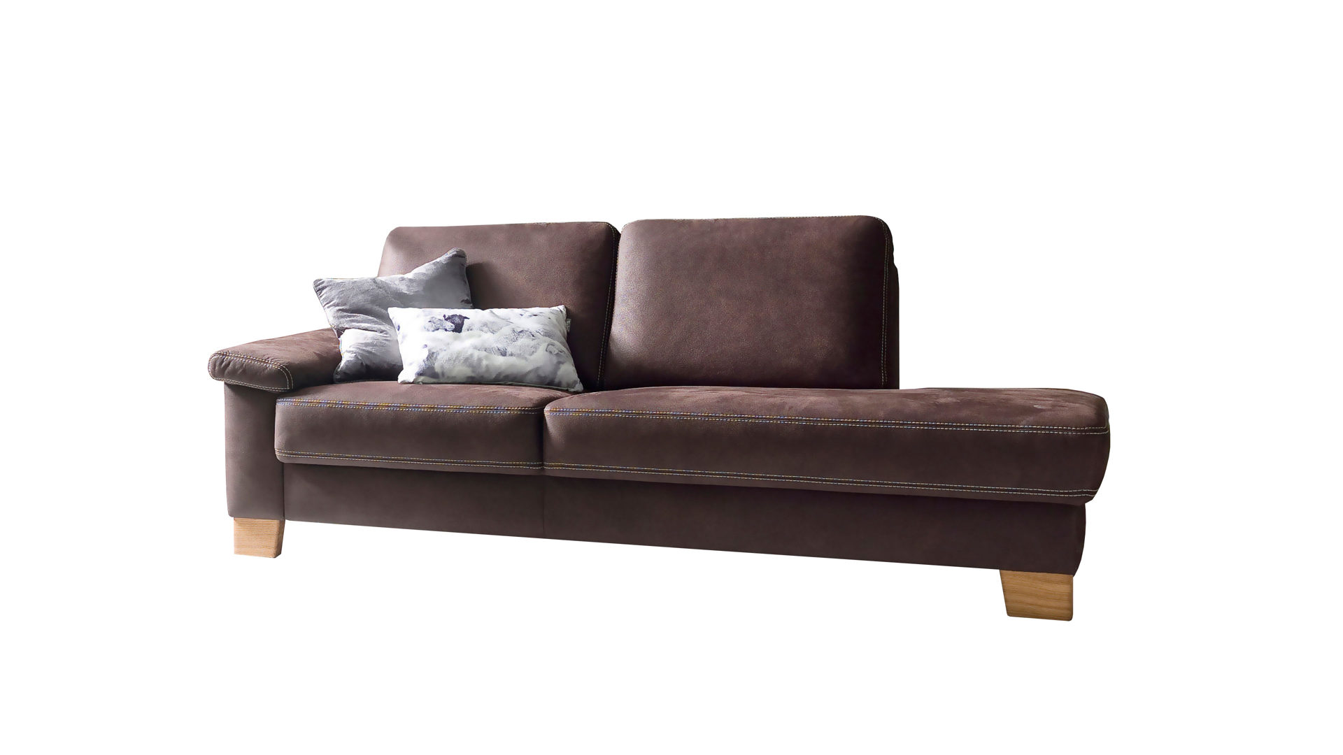 recamiere espressofarbener bezug deluxe holzfusse lange ca 211 cm bad homburg bei frankfurt