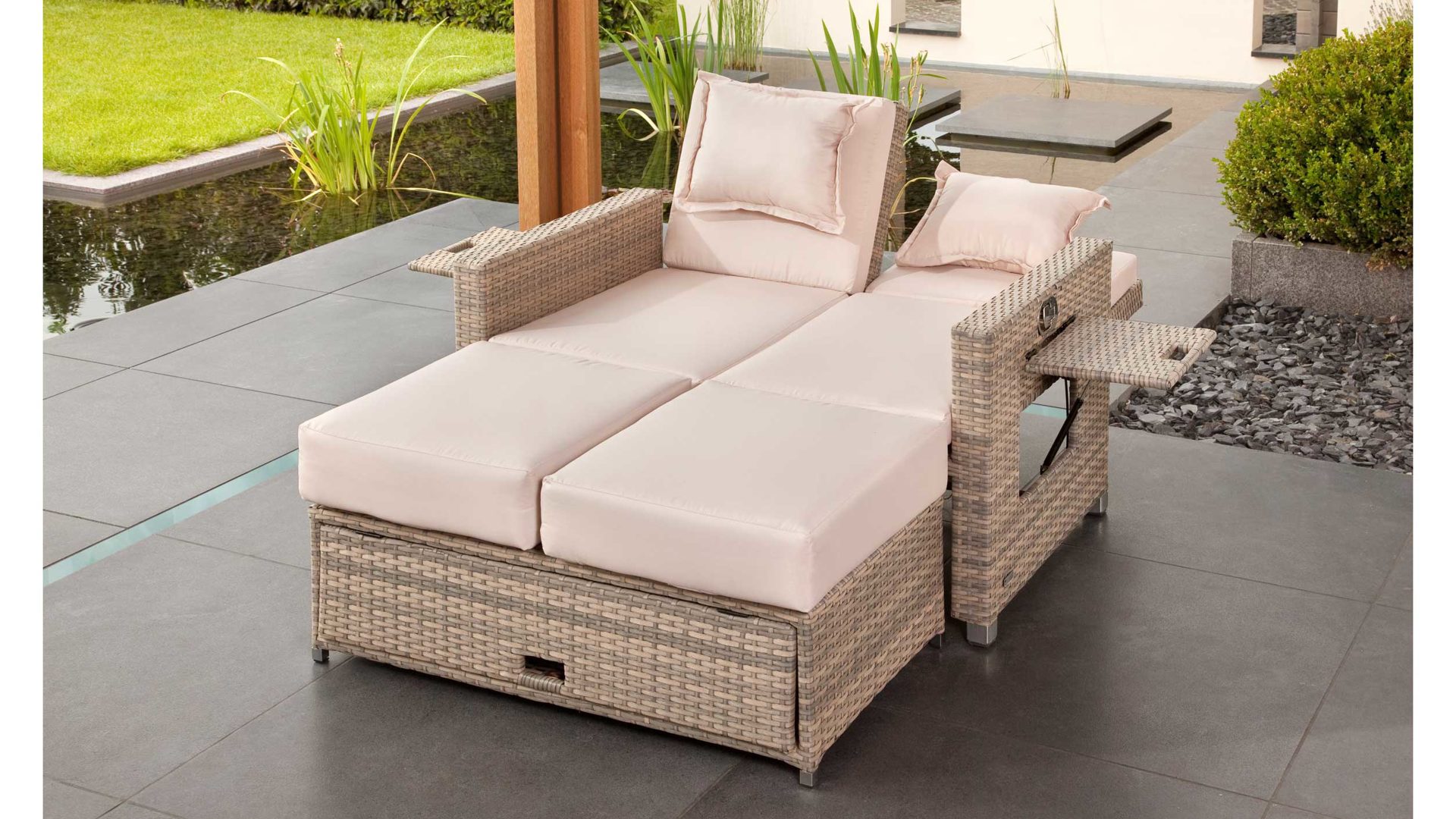 Testrut Garten Sofa Bett 429106 Bahia Twin Ausziehbar Bett Sofa