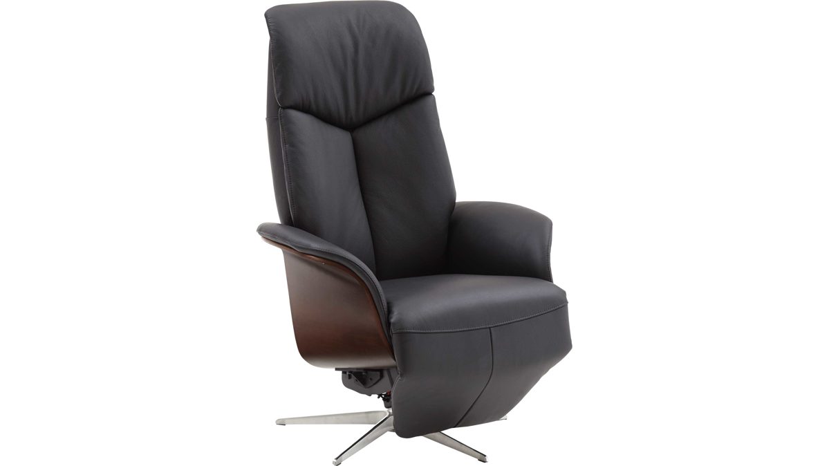 relaxsessel medium polstermobel schwarzes leder soleda split 441 sternfuss bad homburg bei frankfurt