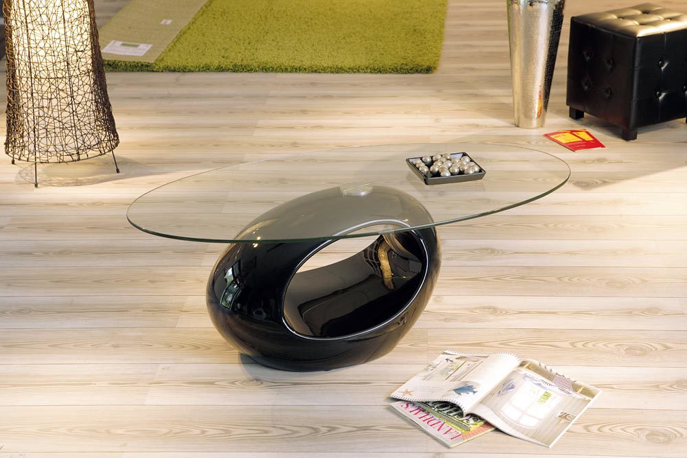 couchtische glas oval, couchtisch bzw. wohnzimmertisch nigra für modernes wohnen, schwarze, Design ideen