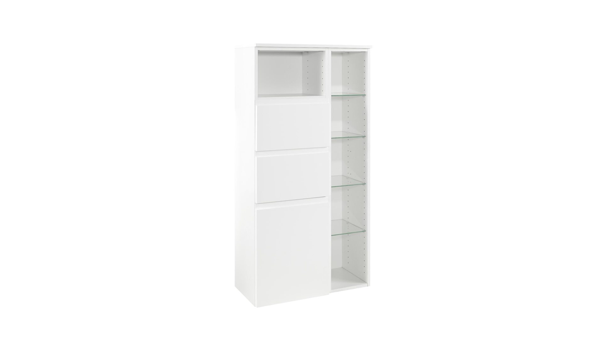 weisse badmobel, badschrank bzw. midischrank cardiff als badmöbel, weiße hochglanz, Design ideen
