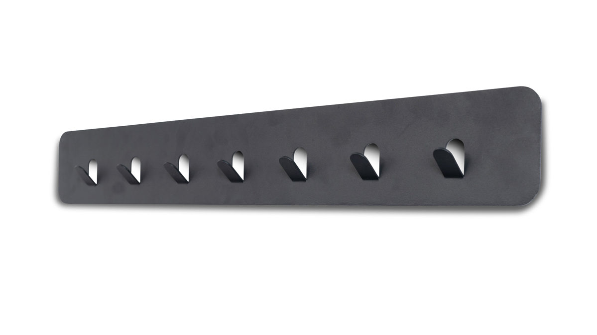 Wandgarderobe M2 kollektion aus Metall in Anthrazit Garderobenleiste Lilly Anthrazit – Sieben Haken, Länge ca. 70 cm