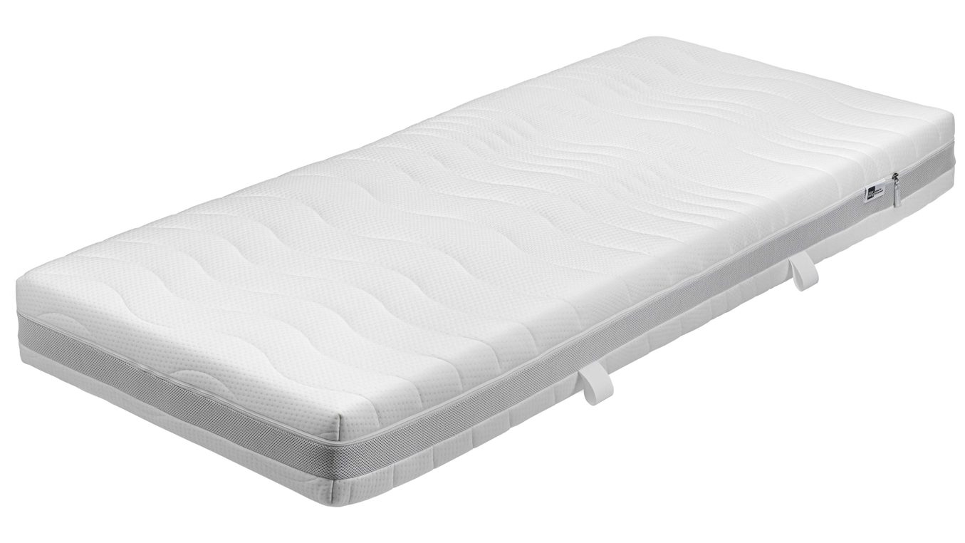 Federkernmatratze Interliving aus Stoff in Weiß Interliving Matratze Medikontur 1909 Taschenfederkern, H4 – Liegefläche ca. 120 x 200 cm