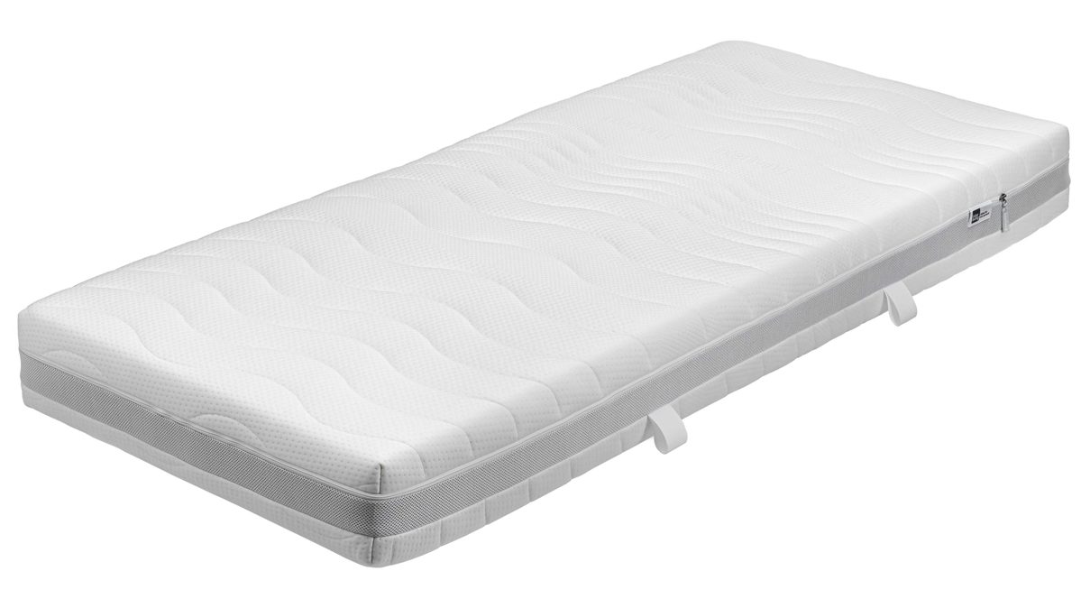 Schaumstoffmatratze Interliving aus Stoff in Weiß Interliving Matratze Medikontur 1908 offenporiger Schaum, H4 – Liegefläche ca. 90 x 200 cm