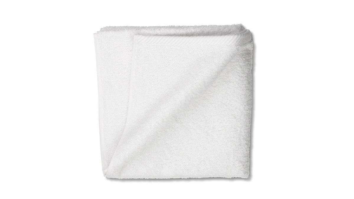 Duschhandtuch Kela | keck & lang aus Naturfaser in Weiß Handtuchserie Ladessa - Duschtuch schneeweiße Baumwolle - ca. 70 x 140 cm