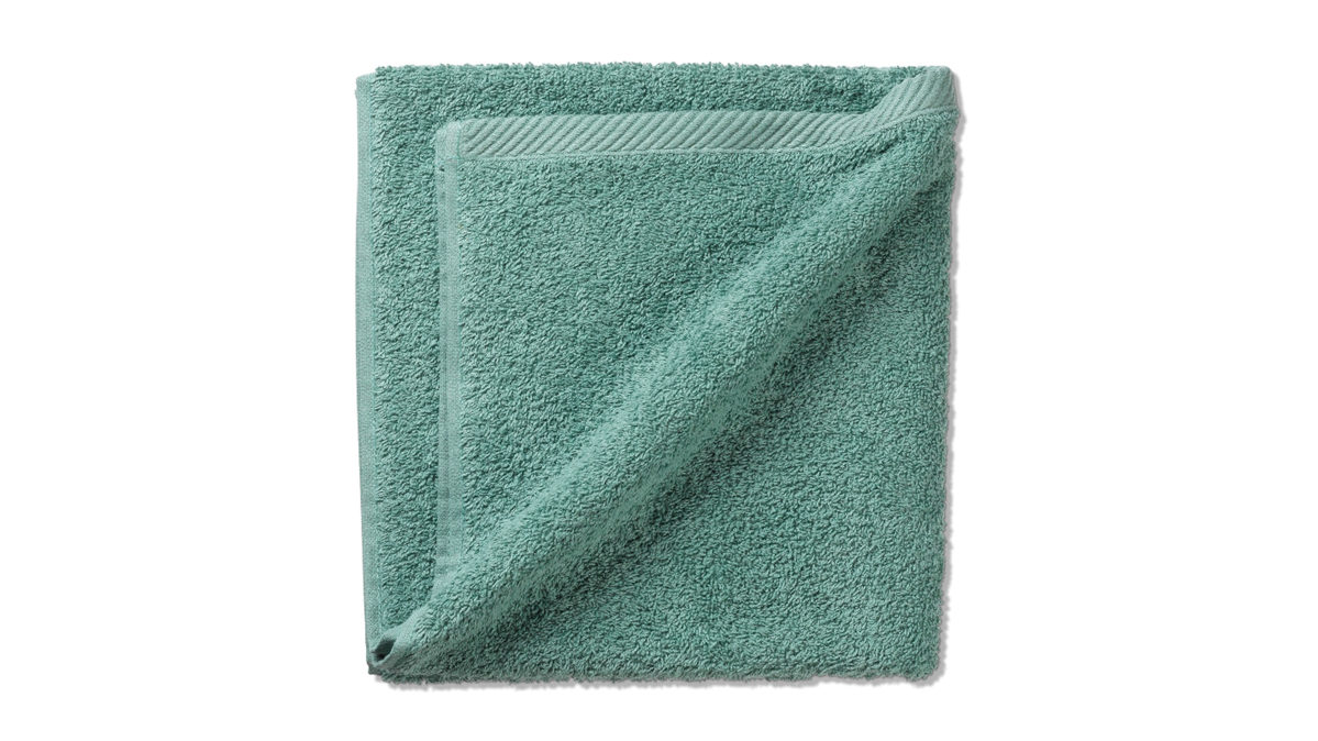 Duschhandtuch Kela | keck & lang aus Naturfaser in Smaragd Handtuchserie Ladessa - Duschtuch jadegrüne Baumwolle - ca. 70 x 140 cm