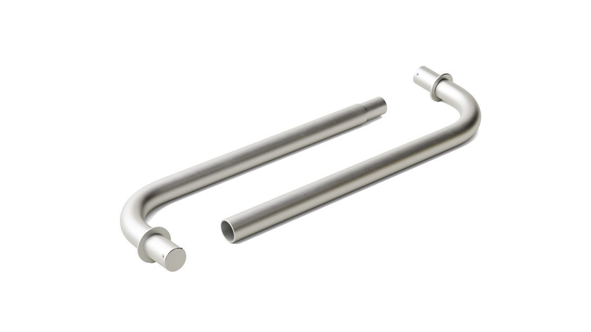 Zubehör Poptop aus Aluminium in Aluminium popsnap Stange, Zubehör für poptop Kinderschreibtisch glasperlgestrahltes Aluminium ca. 60,4 x 10,9 x 3 cm