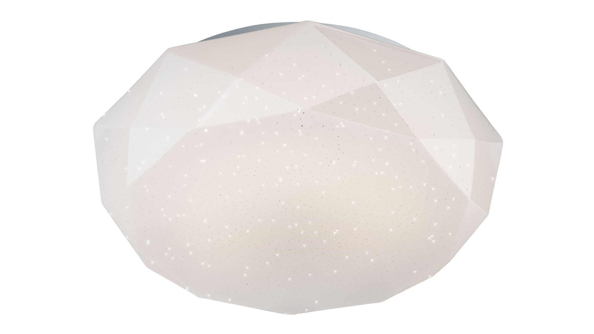 Deckenleuchte Nino leuchten aus Kunststoff in Weiß Nino LED-Deckenleuchte Diamond weißer Kunststoff, Diamond shade – Durchmesser ca. 41 cm