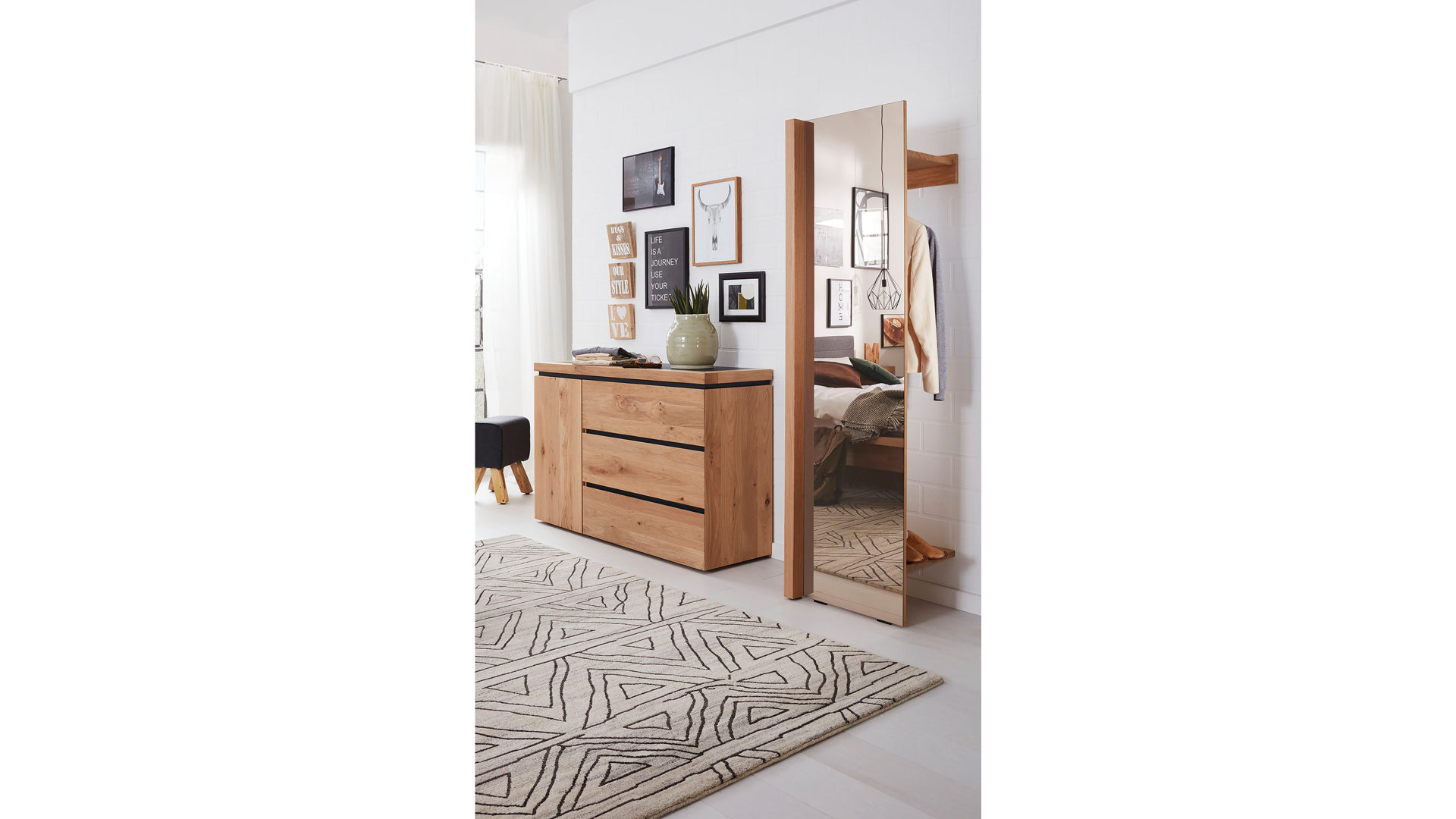 Interliving Schlafzimmer Serie 1005 Kombikommode Wildeiche Eine