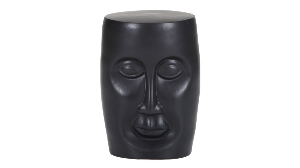 Beistelltisch Gutmann factory® aus Keramik in Schwarz Beistelltisch Keramos schwarze Keramik - Durchmesser ca. 33 cm