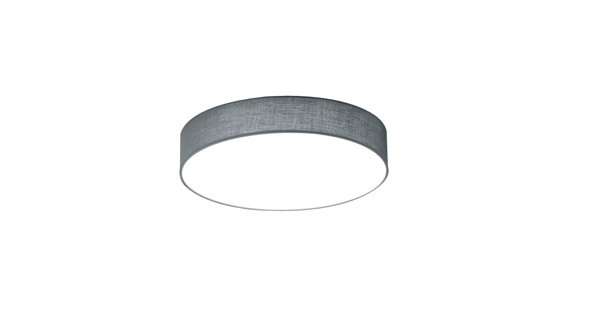 Deckenleuchte Trio leuchten aus Stoff in Grau TRIO LED-Deckenleuchte Lugano grauer Lampenschirm – Durchmesser ca. 30 cm