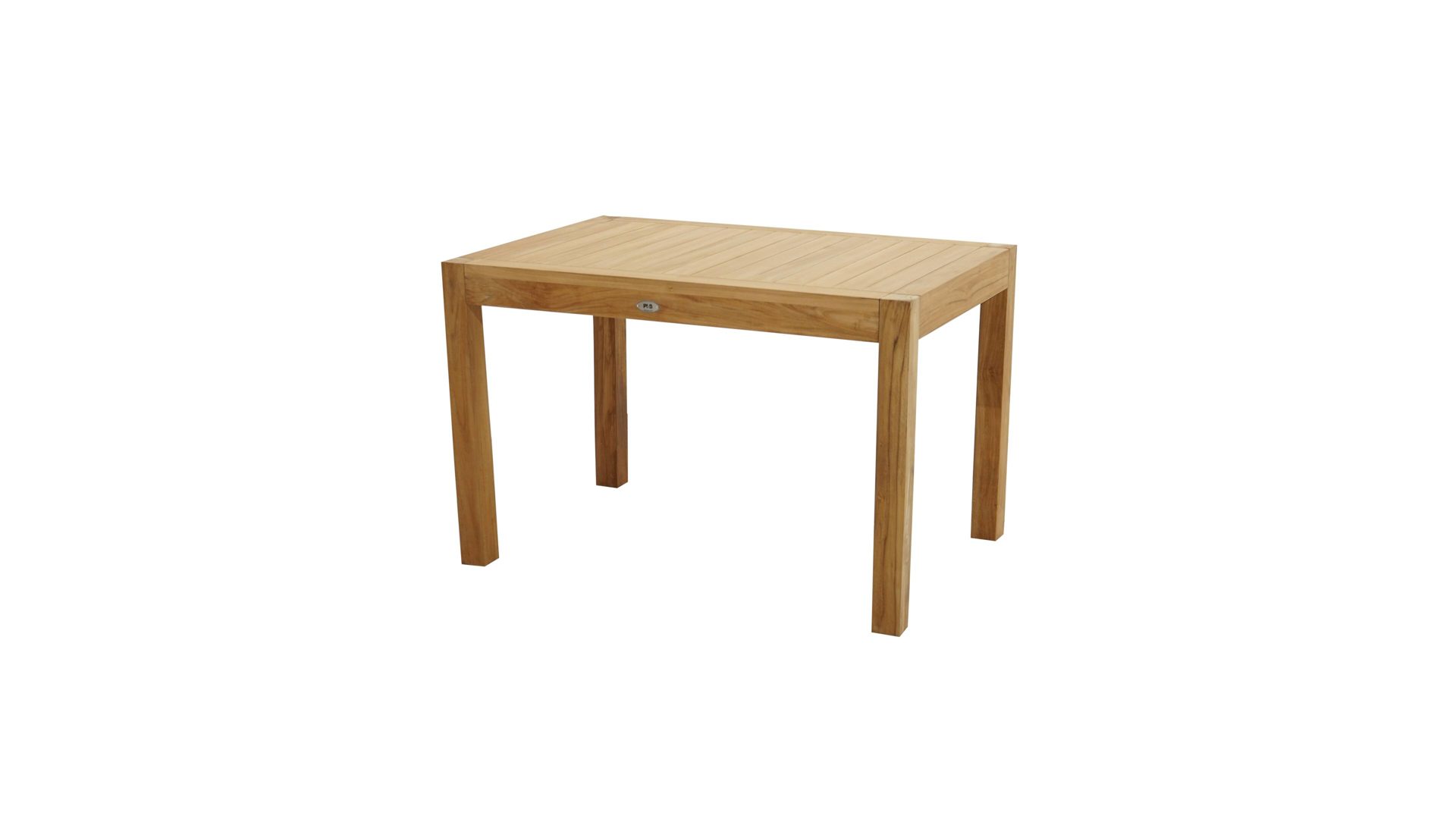 Gartentisch Ploß aus Holz in Holzfarben Ploß® Loft-Tisch New Haven als Gartenmöbel Teakholz – ca. 120 x 80 cm