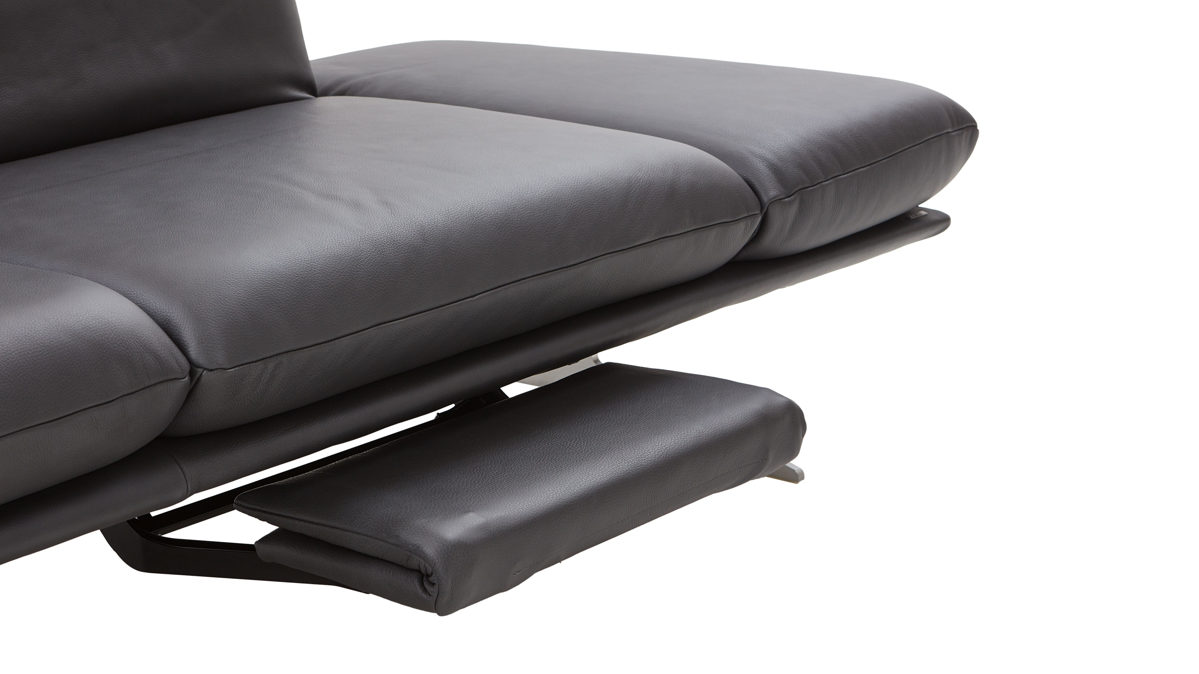 Funktion Koinor aus Leder in Dunkelbraun KOINOR Polsterserie Finlay (Francis) - motorische Fußstütze brauner Lederbezug - Funktionsmehrpreis