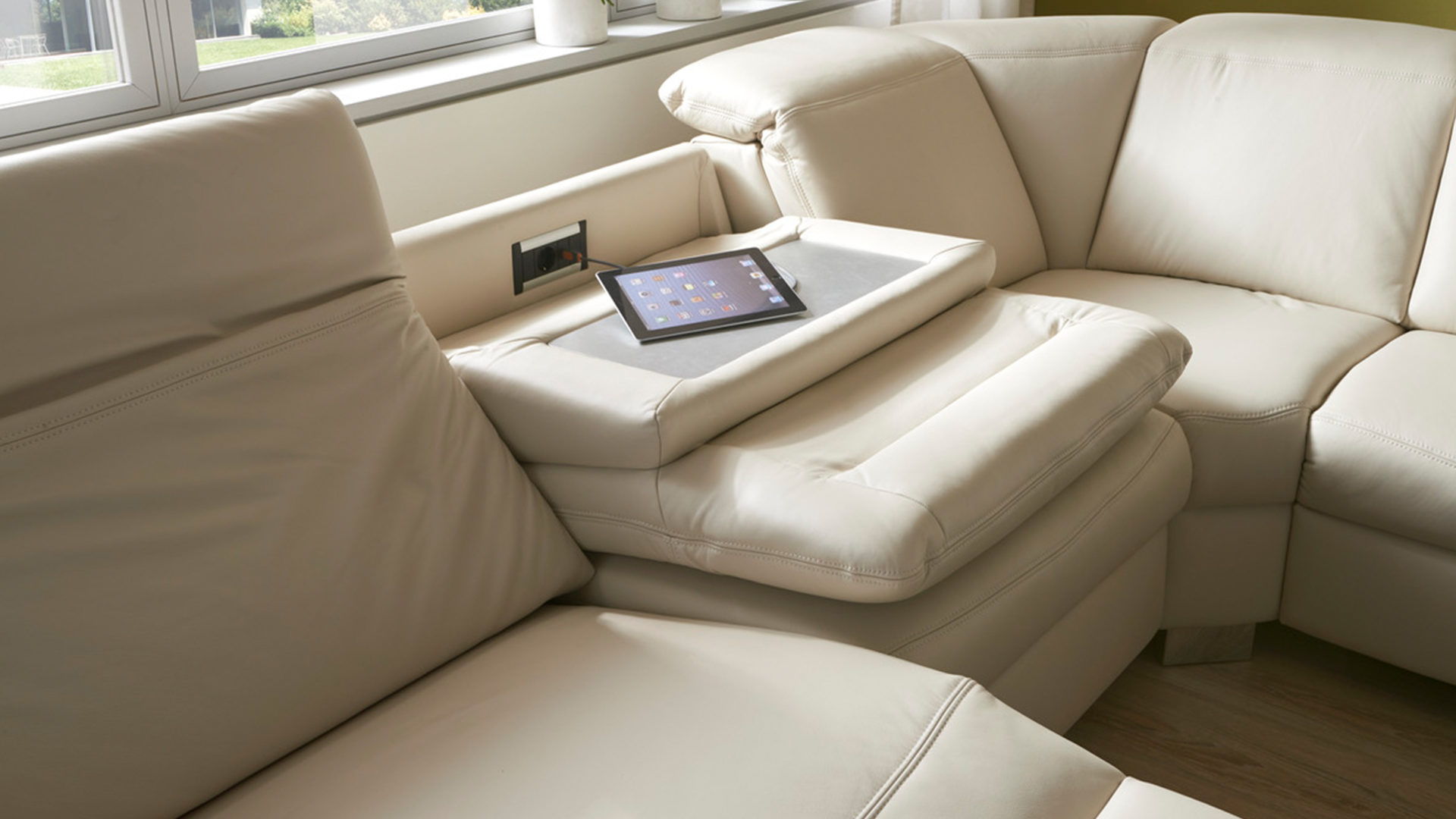 Modulmaster Relax Wohnlandschaft Cliff L Mit Ledersofa