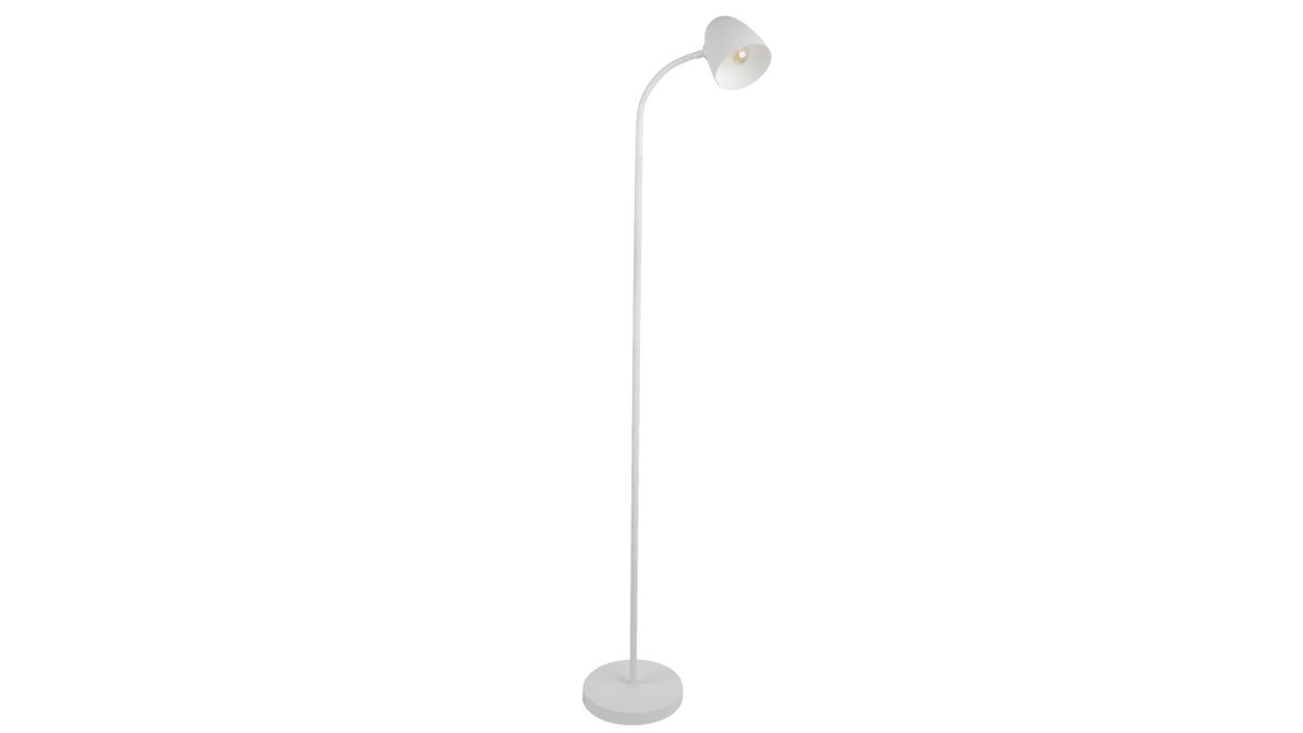 Stehleuchte Globo lighting aus Metall in Weiß GLOBO Lampen Serie Jason - Stehlampe weißes Metall - Höhe ca. 140 cm