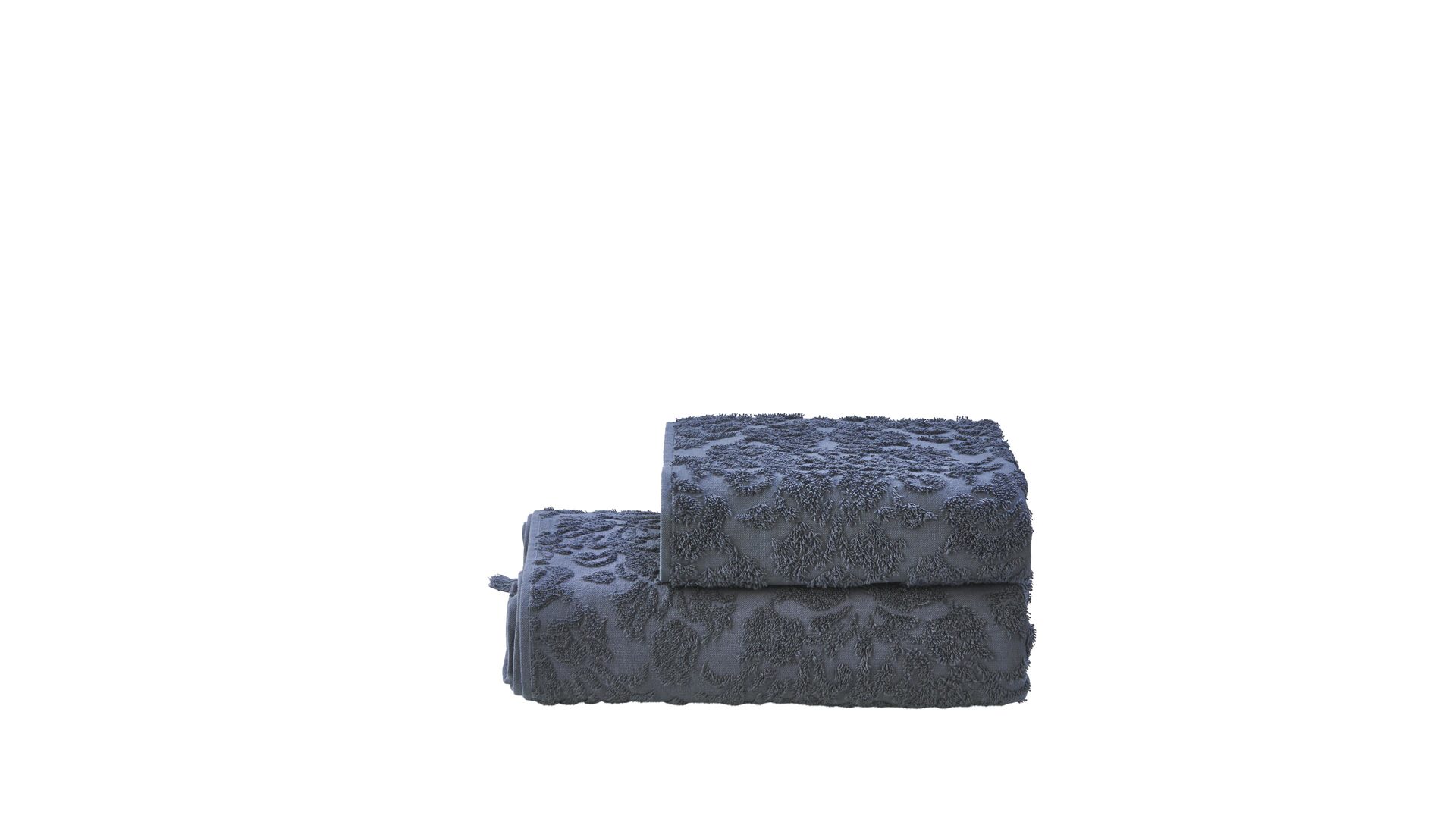 Handtuch-Set Done® by karabel home company aus Stoff in Anthrazit DONE® Handtuch-Set Provence Ornaments anthrazitfarbene Baumwolle  – zweiteilig