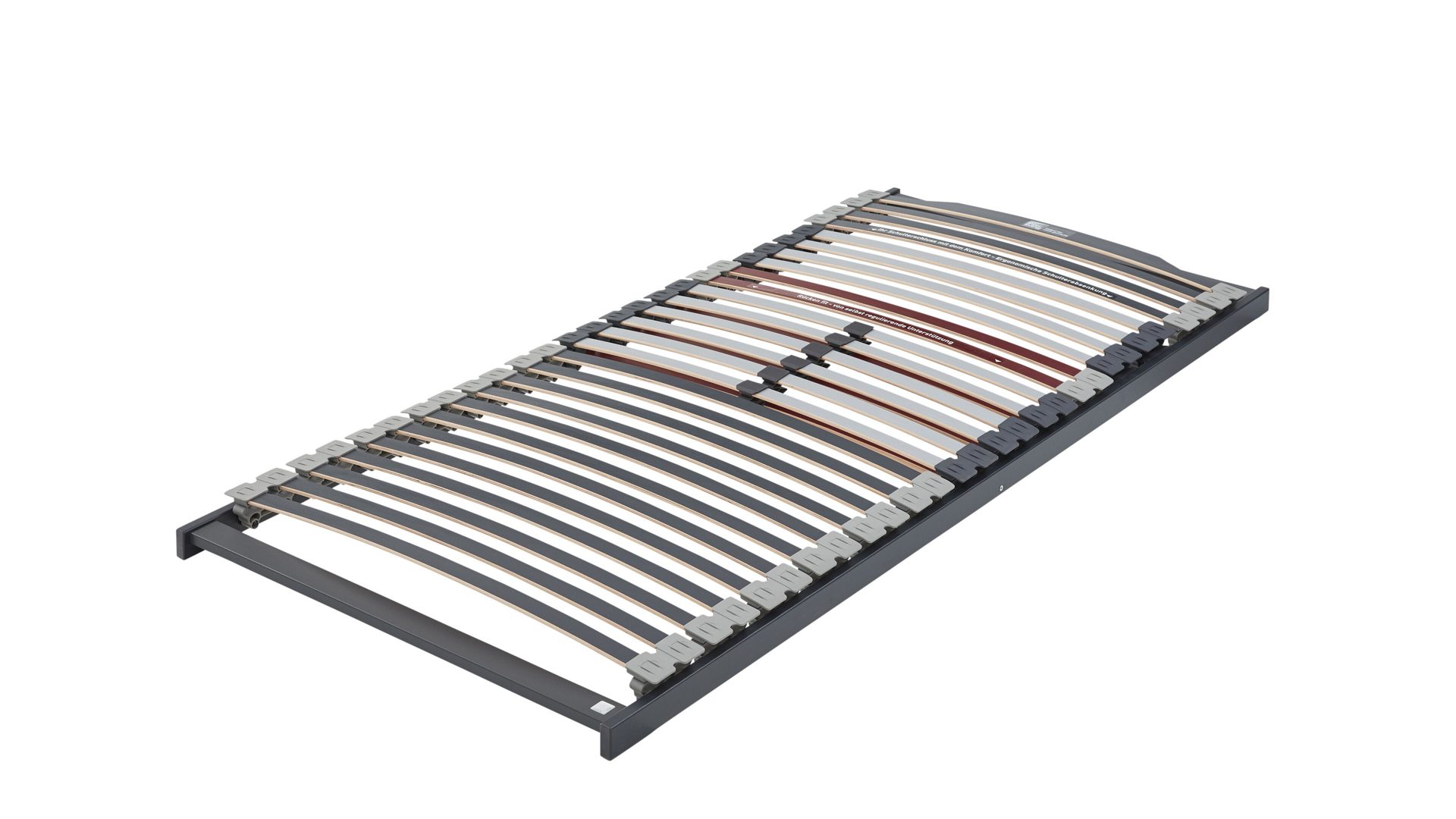 Lattenrost Interliving aus Holz in Grau Interliving Lattenrost Serie 1944 starr – Liegefläche ca. 90 x 190 cm