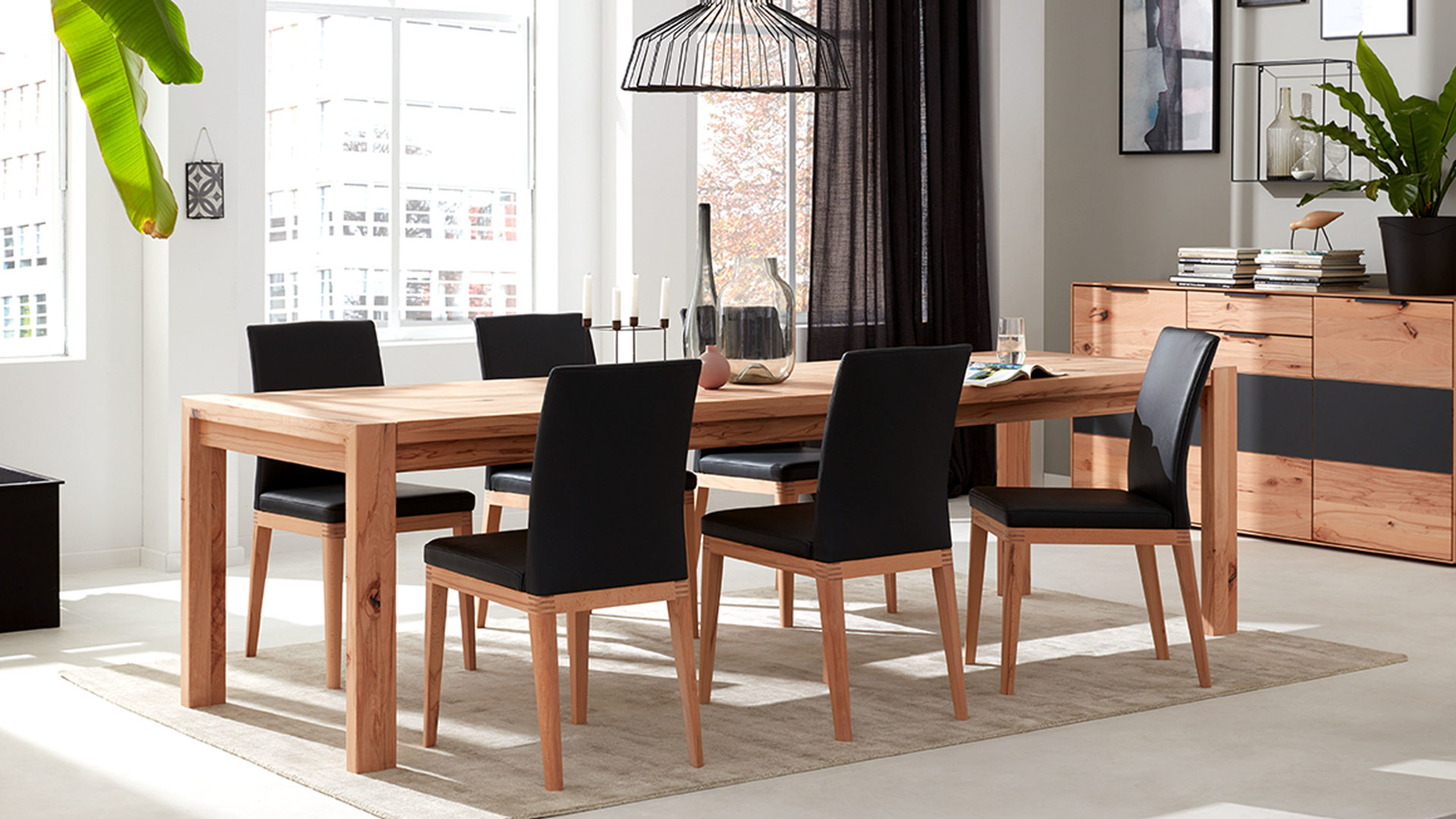 Esstisch Decker | il aus Holz in Holzfarben Interliving Wohnzimmer Serie 2005 – Esstisch Asteiche – ca. 180 x 90 cm