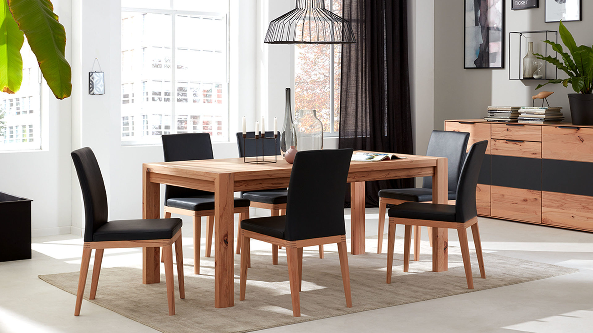 Esstisch Decker | il aus Holz in Holzfarben Interliving Wohnzimmer Serie 2005 – Esstisch Asteiche – ca. 140 x 90 cm