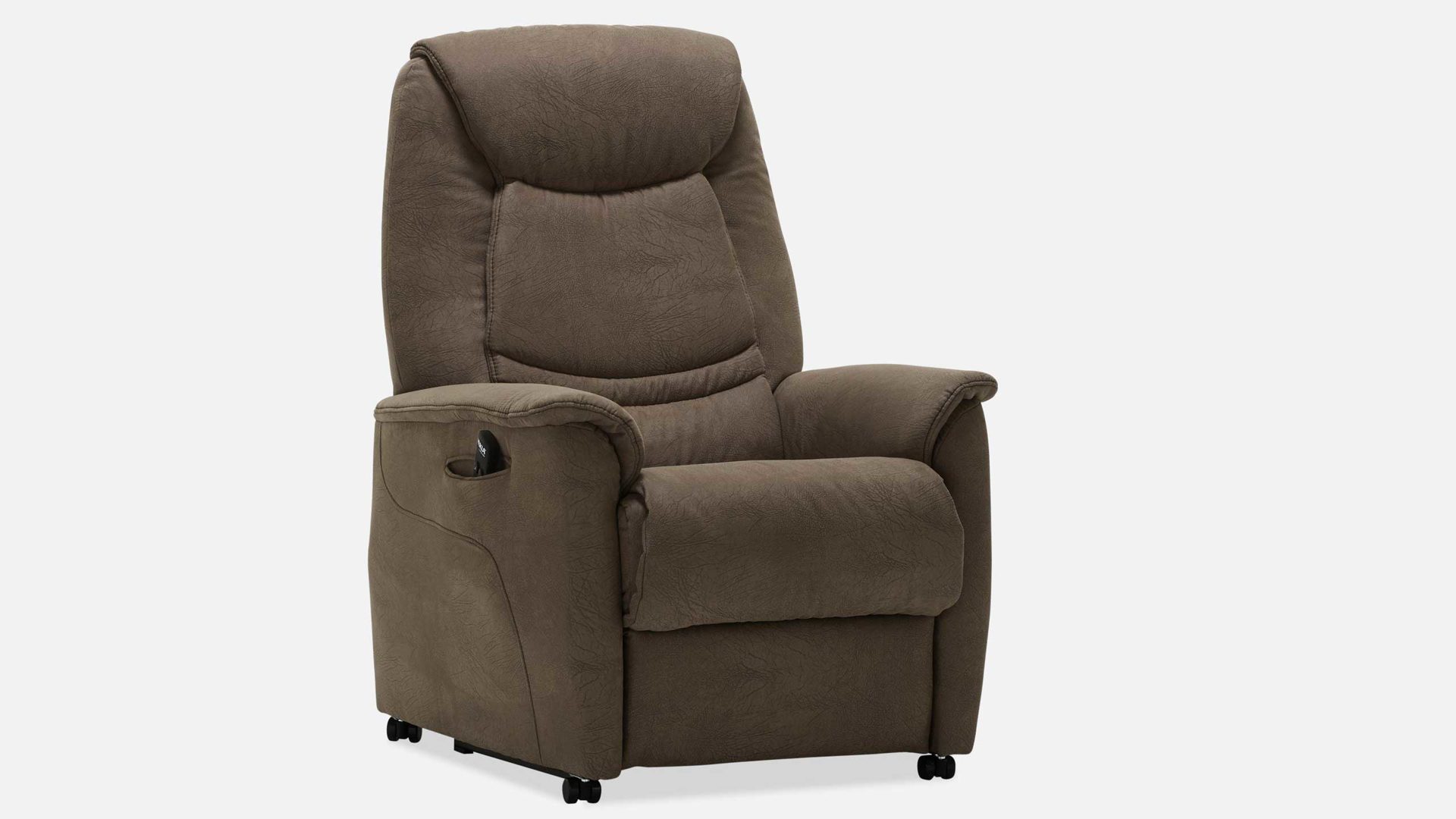 Relaxsessel Hukla aus Stoff in Braun HUKLA Relaxsessel Sessel RV88 A8 Stoffbezug Braun Stoff Leonardo 19 Braun, Funktion A8 ein Motor + Aufstehhilfe
