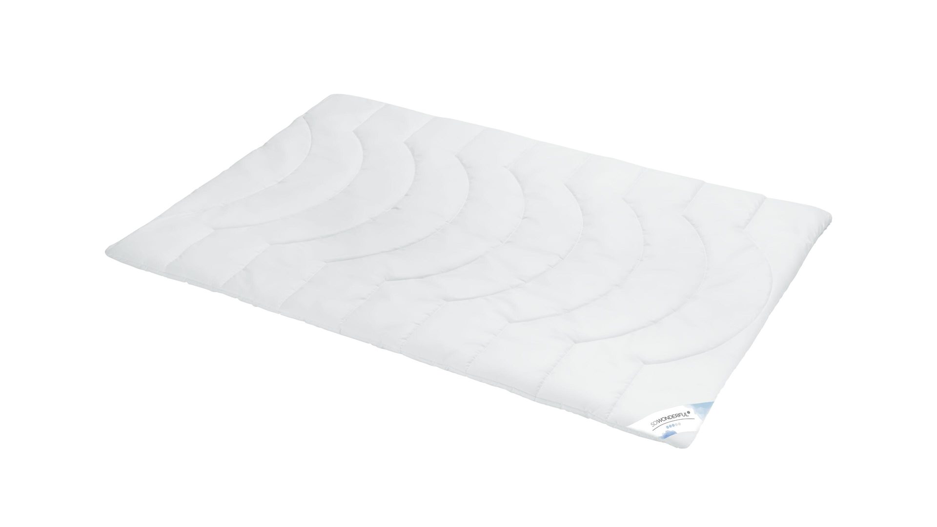 Faserdecke SO!WONDERFUL aus Stoff in Weiß SO!WONDERFUL Faserdecke Premium 3D-Hohlfaser, 1080 g – ca. 135 x 200 cm