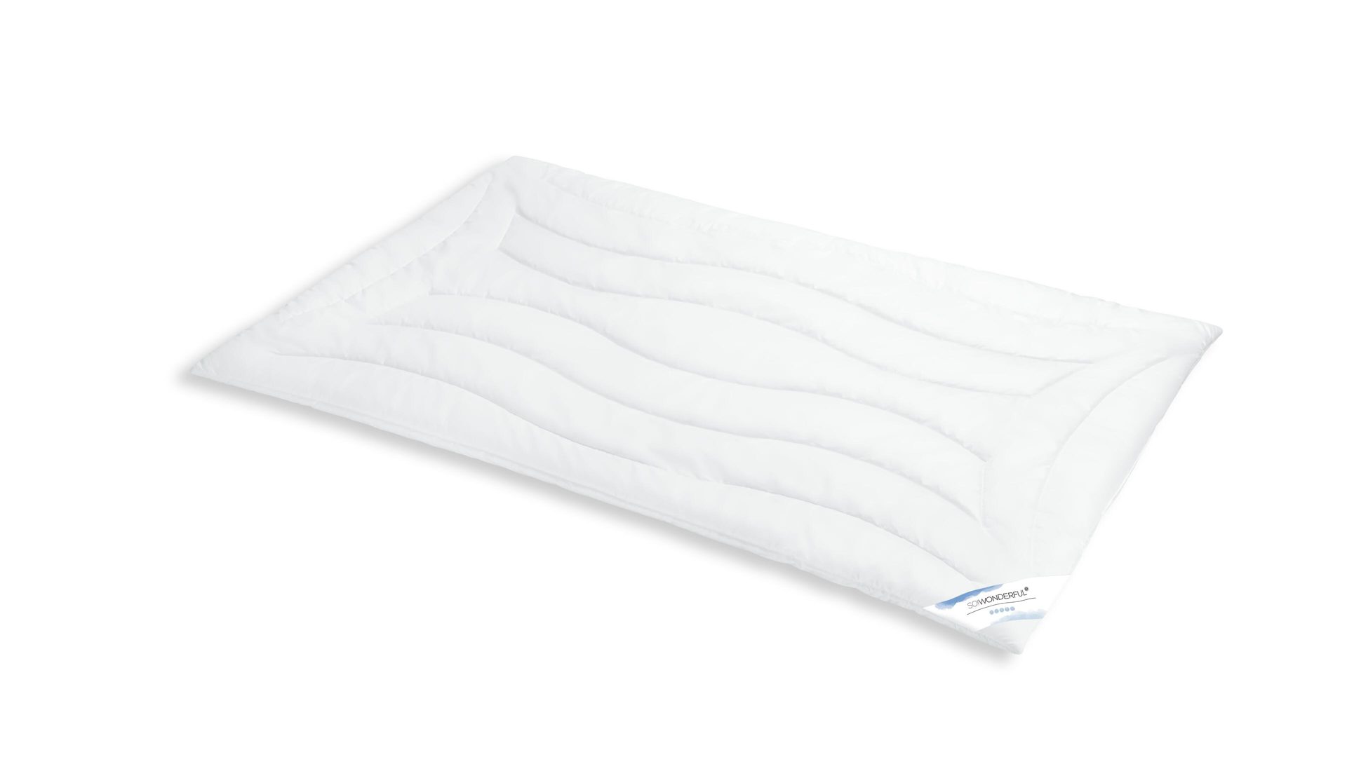 Faserdecke SO!WONDERFUL aus Stoff in Weiß SO!WONDERFUL Duo-Faserdecke Exclusiv Hollofil Spring, 1350 g – ca. 200 x 220 cm