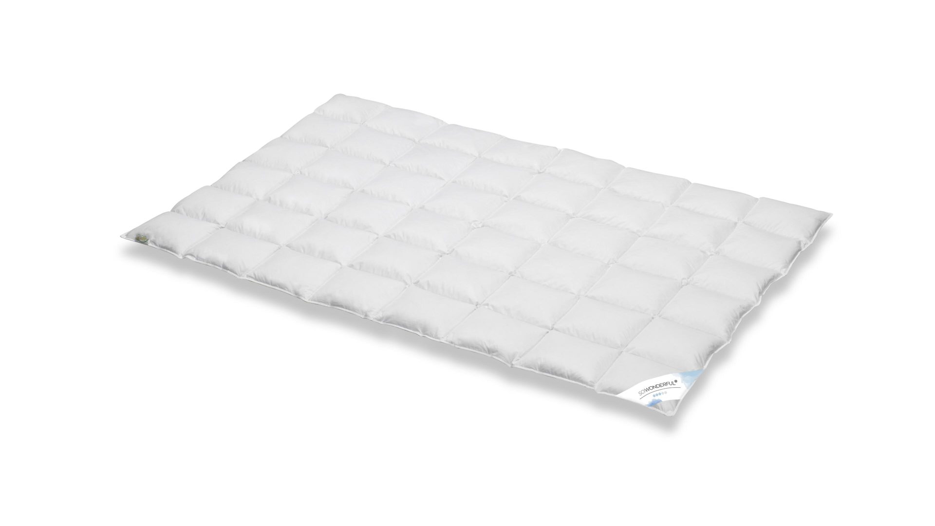 Daunendecke SO!WONDERFUL aus Stoff in Weiß SO!WONDERFUL Daunen-Kassettendecke Premium Daunen & Federn, 850 g – 200 x 220 cm