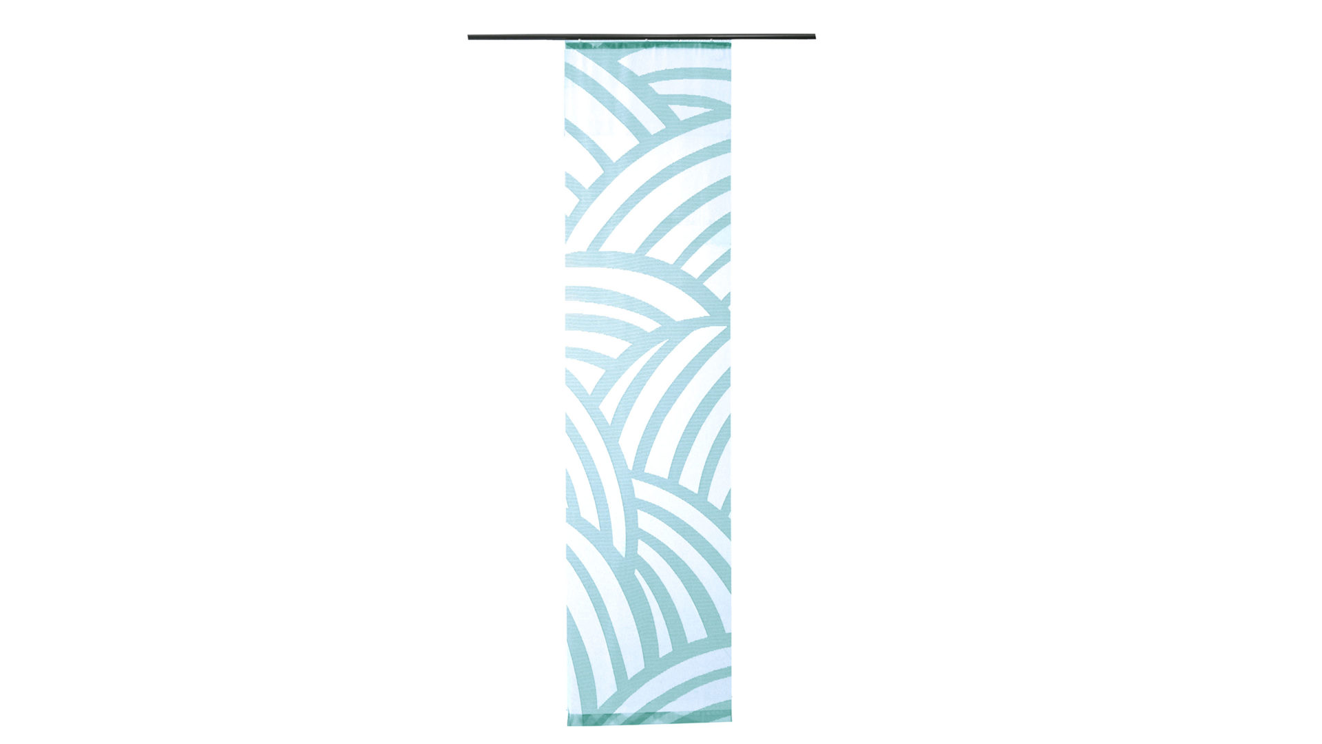 Flächenvorhang Indes fuggerhaus textil gmbh aus Stoff in Grün HOMING Flächenvorhang Lukas petrol grafisch gemustert – ca. 60 x 245 cm