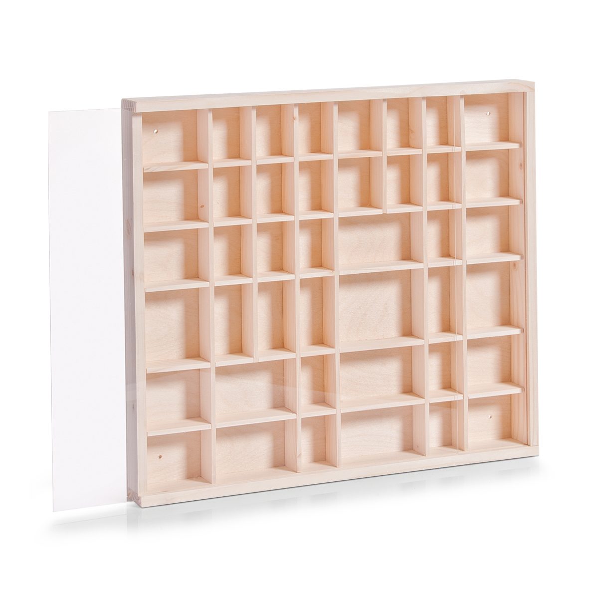 Setzkasten Zeller present aus Holz in Holzfarben Setzkasten Kiefernholz - ca. 45 x 40 cm