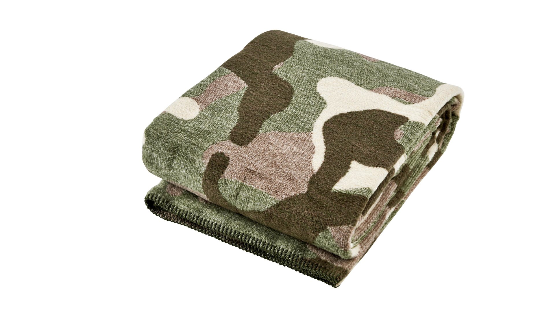 Wohndecke Done.® be different aus Stoff in Braun DONE.® Wohndecke Blanket Camouflage braunes Camouflagemuster – ca. 150 x 200 cm