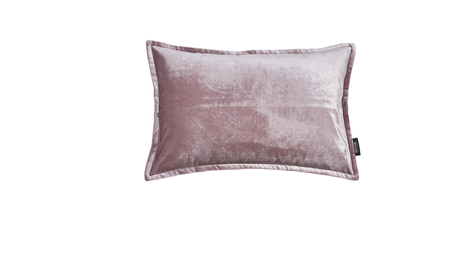 Kissenbezug /-hülle Done.® aus Stoff in Pink done.® Kissenhülle Cushion Glam altrosa Samt – ca. 40 x 60 cm