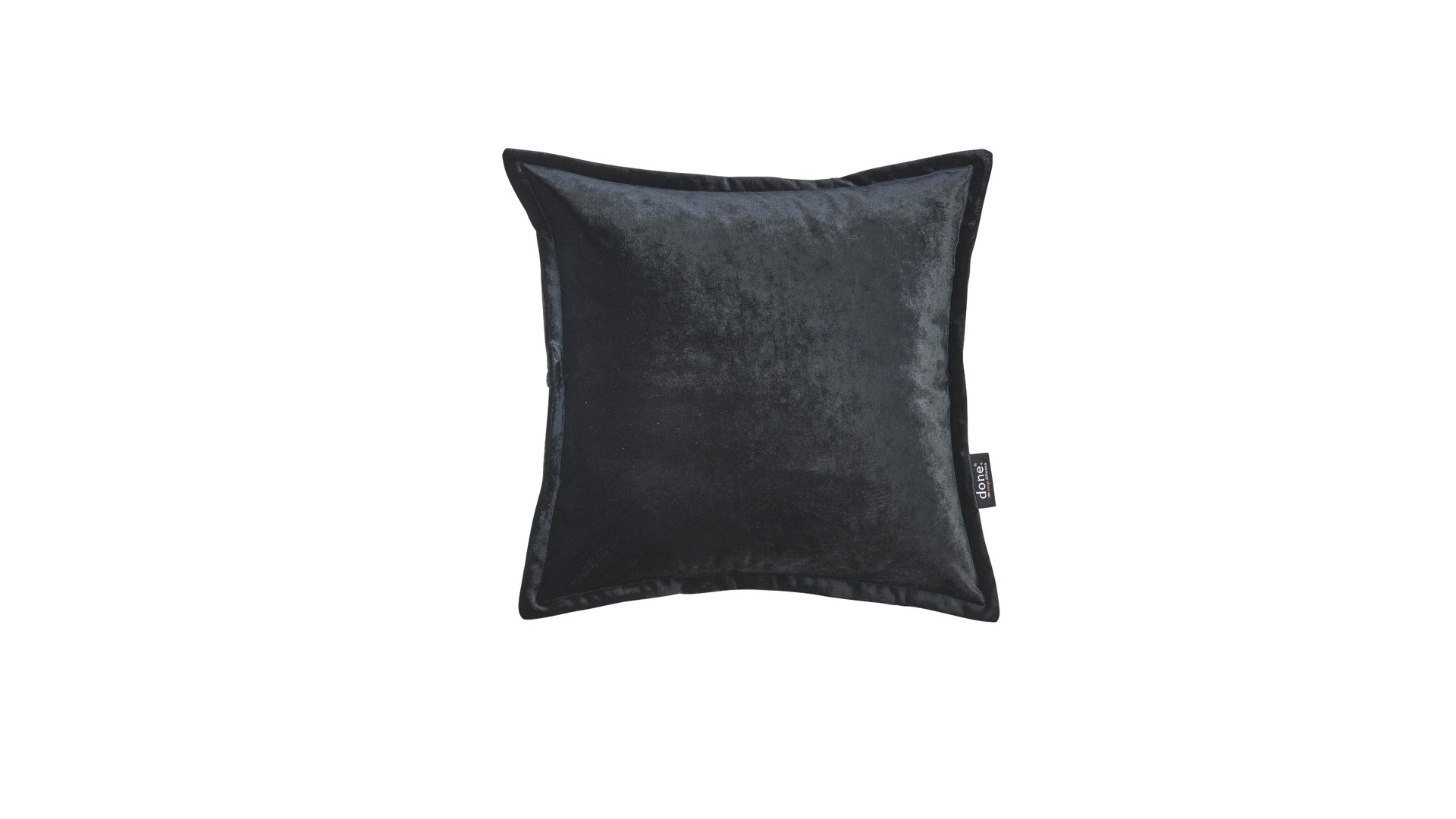 Kissenbezug /-hülle Done.® aus Stoff in Schwarz done.® Kissenhülle Cushion Glam schwarzer Samt - ca. 45 x 45 cm