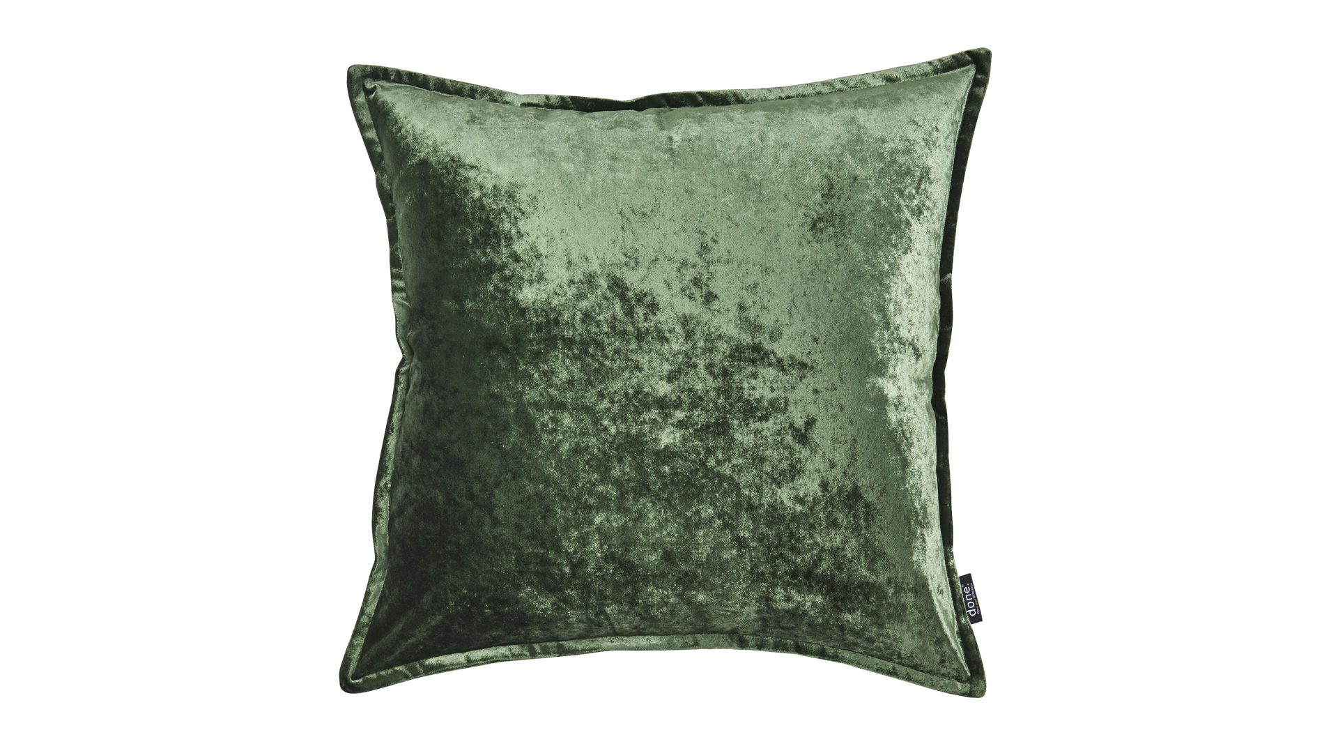 Kissenbezug /-hülle Done.® aus Stoff in Dunkelgrün done.® Kissenhülle Cushion Glam khakifarbener Samt – ca. 65 x 65 cm