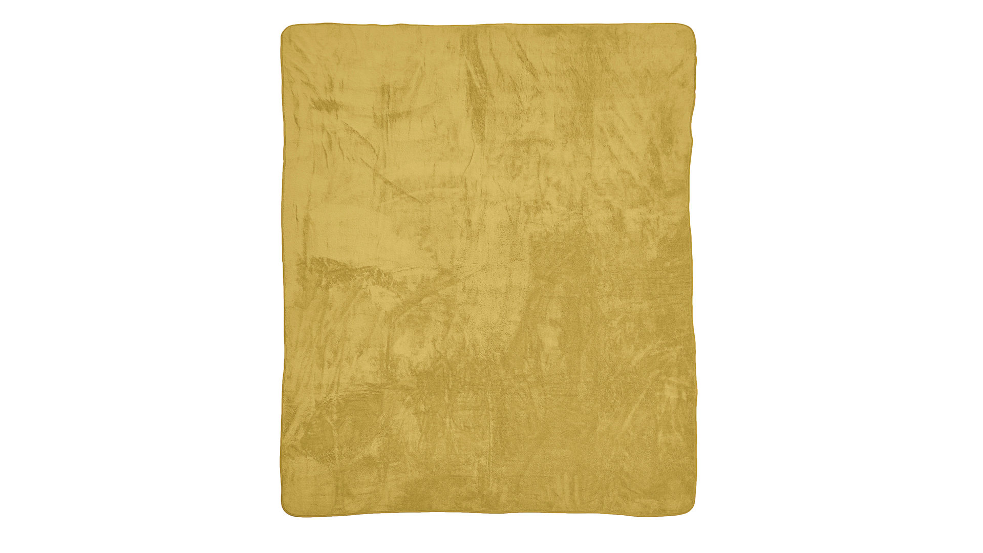 Wohndecke Done® be different aus Stoff in Gelb DONE® Wohndecke Blanket Softie goldfarbener Teddystoff – ca. 150 x 200 cm