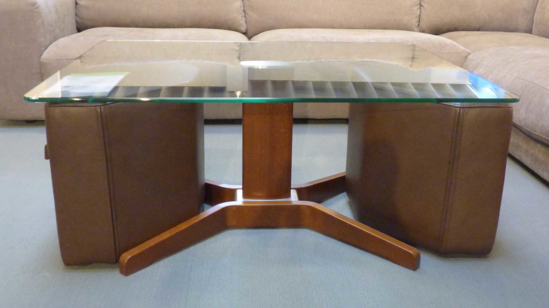 Stressless Couchtisch Duo Mit 2 Hockern Leder Royalin 095 Brown 22 Holz Bad Homburg Bei Frankfurt