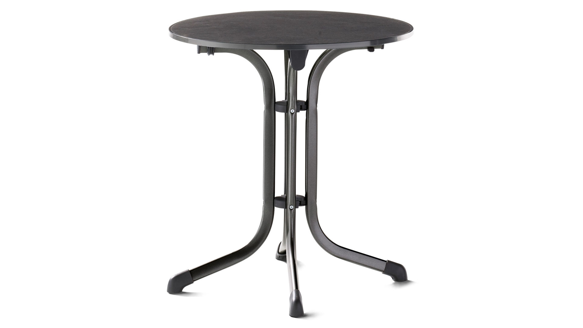 Gartentisch Sieger in Anthrazit Grau Sieger vivodur Klapptisch Durchmesser 68 cm 3125-55