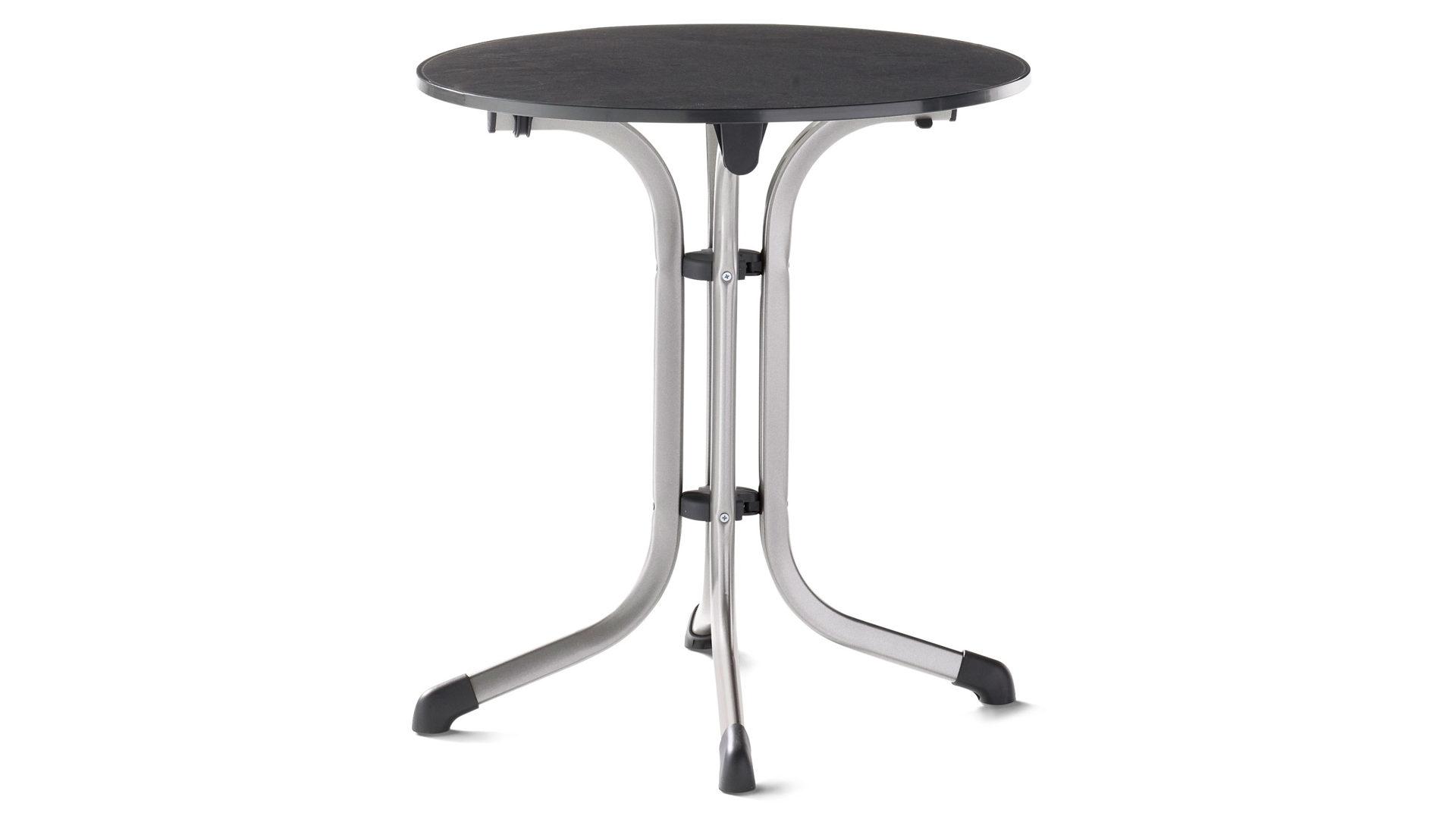 Gartentisch Sieger in Anthrazit Graphit Sieger vivodur Klapptisch Durchmesser 68 cm 3125-50