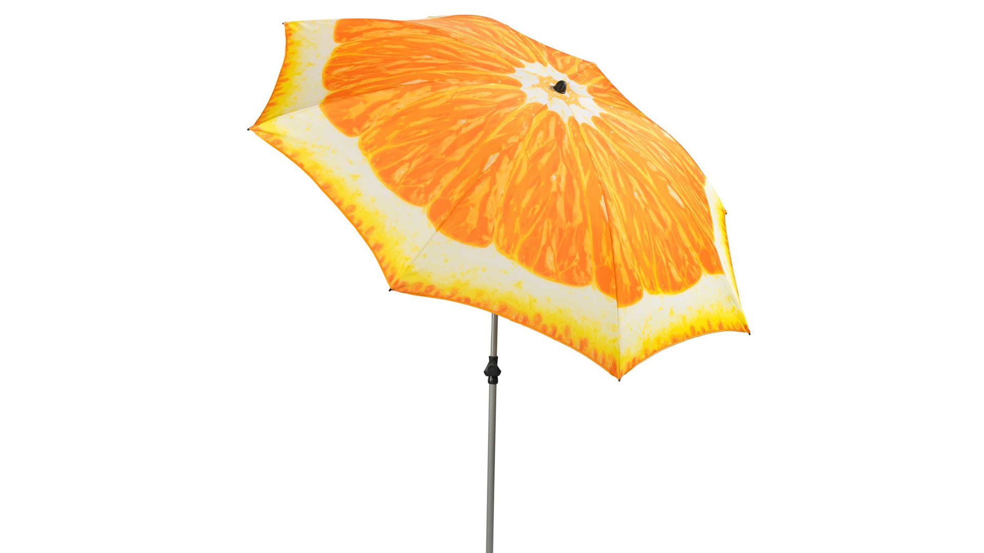 Sonnenschirm Doppler aus Mikrofaser in Orange Silber Doppler Sonnenschirm ORANGE ca. 200 cm LSF 50+ Gestell Stahlrohr silber, Bezug Polyester Motiv Orange