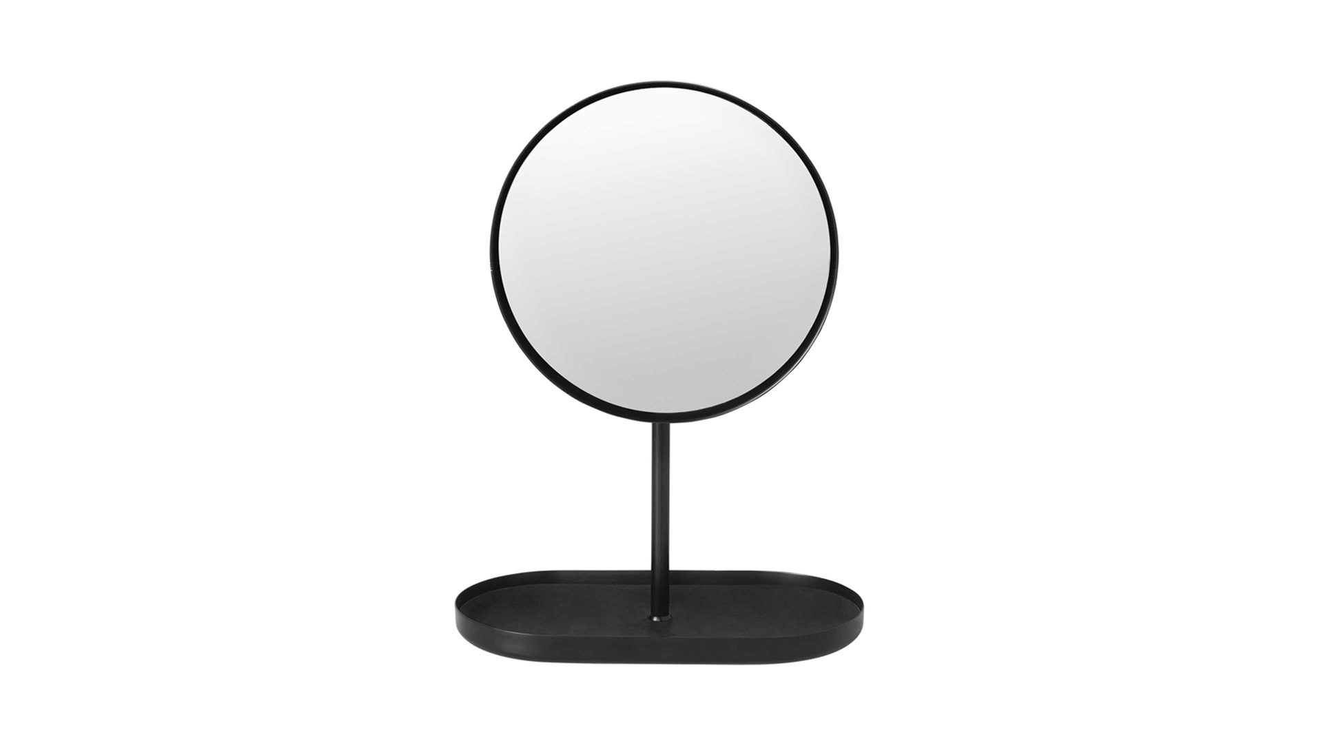 Kosmetikspiegel Blomus aus Metall in Schwarz blomus Kosmetikspiegel Modo schwarze Titanbeschichtung – Höhe ca. 28 cm