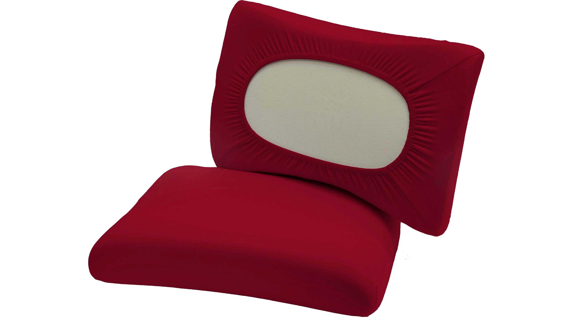 Kissenbezug /-hülle H.g. hahn haustextilien aus Stoff in Rot Universal-Kissenbezug rote Baumwolle - Größe S-XL