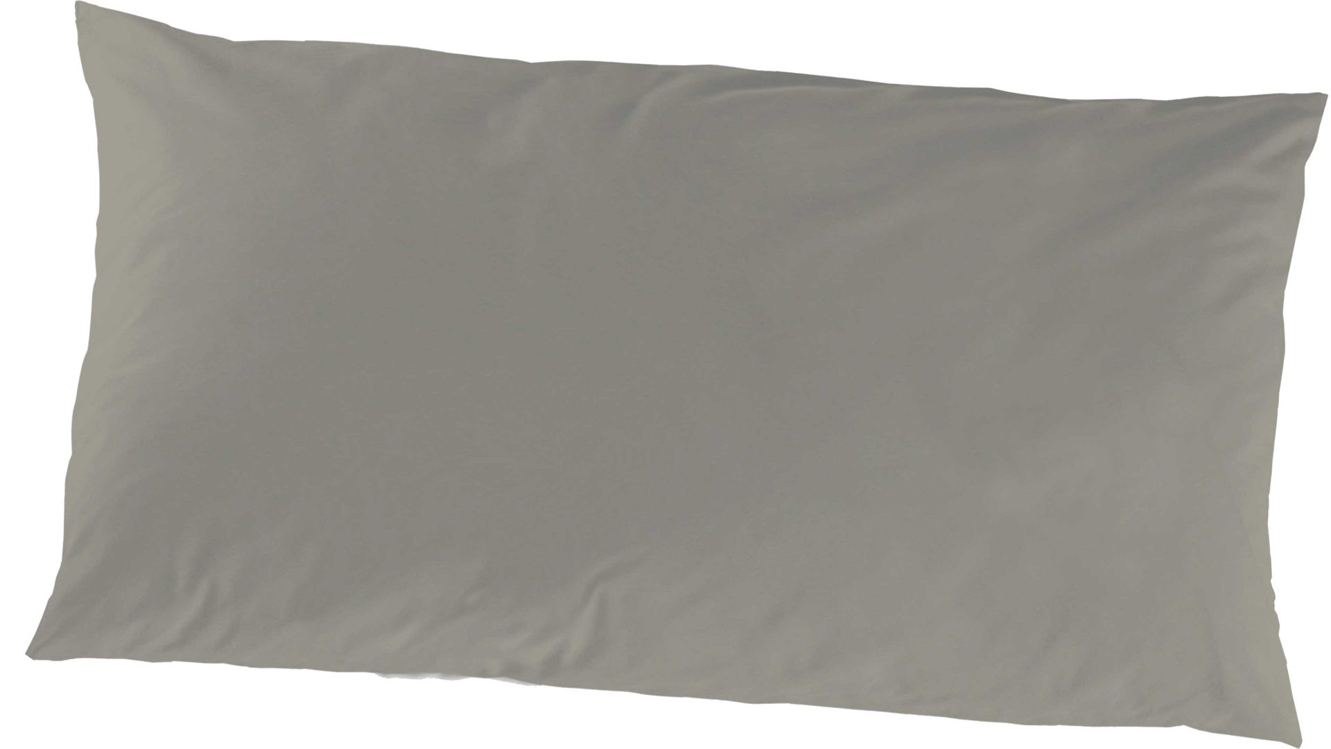 Kissenbezug /-hülle H.g. hahn haustextilien aus Stoff in Hellbraun HAHN Luxus-Satin-Kopfkissenbezug Sempre taupefarbener Baumwollsatin – ca. 40 x 80 cm