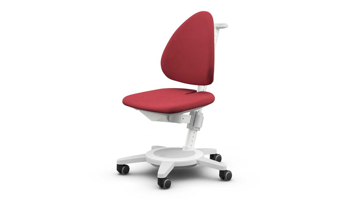Bürostuhl Moll aus Kunststoff Stoff in Rot Moll Drehstuhl Schreibtischstuhl Maximo Rot Rot + Gestell Weiß