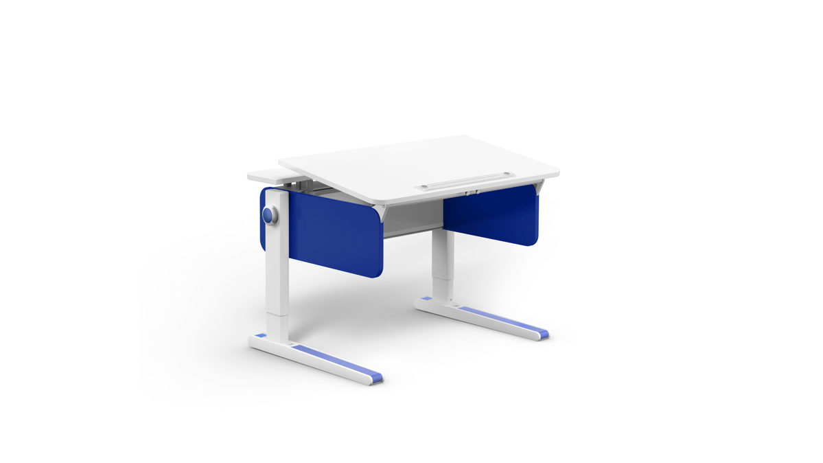 Schreibtisch Moll aus Holz in Dunkelblau Weiß Moll CP Champion Compact Schreibtisch Kinderschreibtisch Blau - Weiss