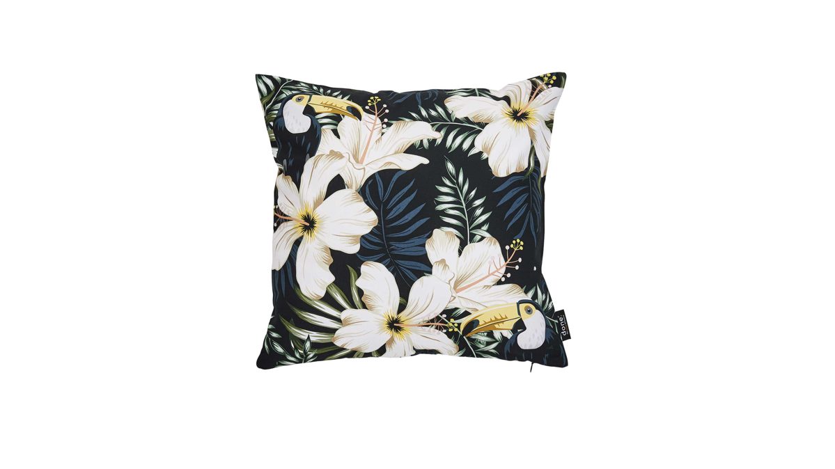 Kissenbezug /-hülle Done.® aus Stoff in Mehrfarbig done.® Kissehülle Cushion Panama Print Dessin Turkan – ca. 45 x 45 cm