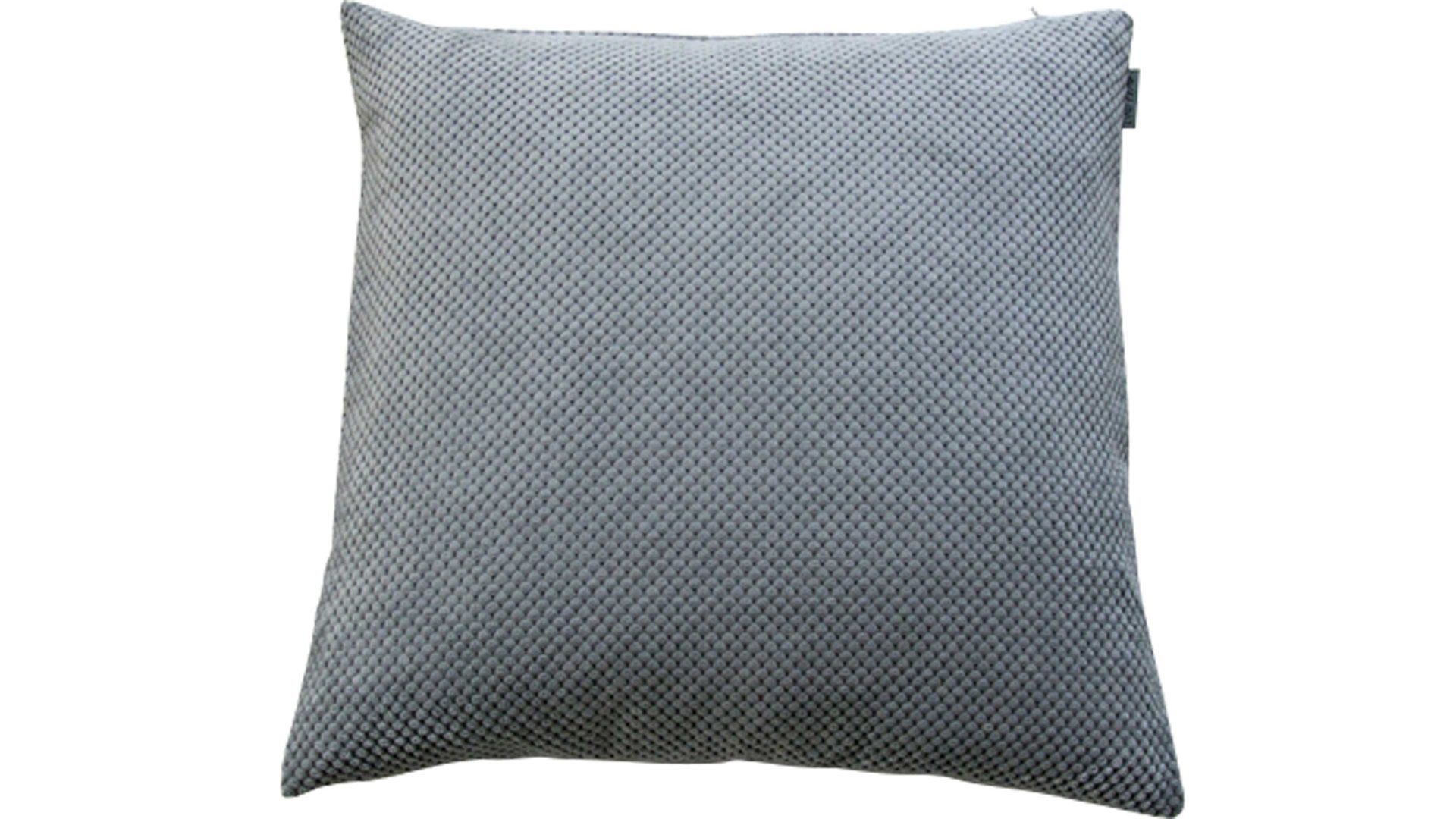 Kissenbezug /-hülle Lonczyk aus Stoff in Grau Kissenhülle Ben silberfarbenes Mischgewebe – ca. 48 x 48 cm