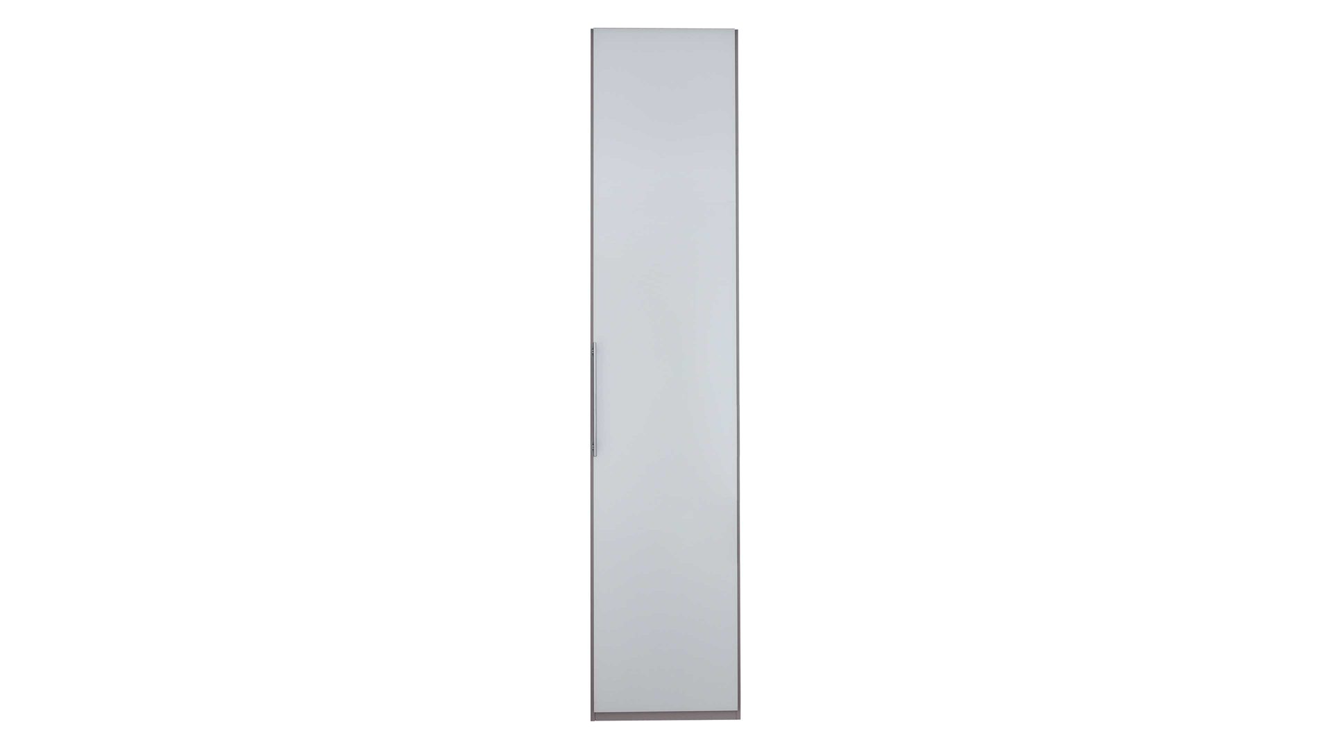 Kleiderschrank Interliving aus Holz in Weiß Interliving Kleiderschrank Serie 1205 – Kleiderschrank weiße Glasfront – eine Tür, Breite ca. 38 cm
